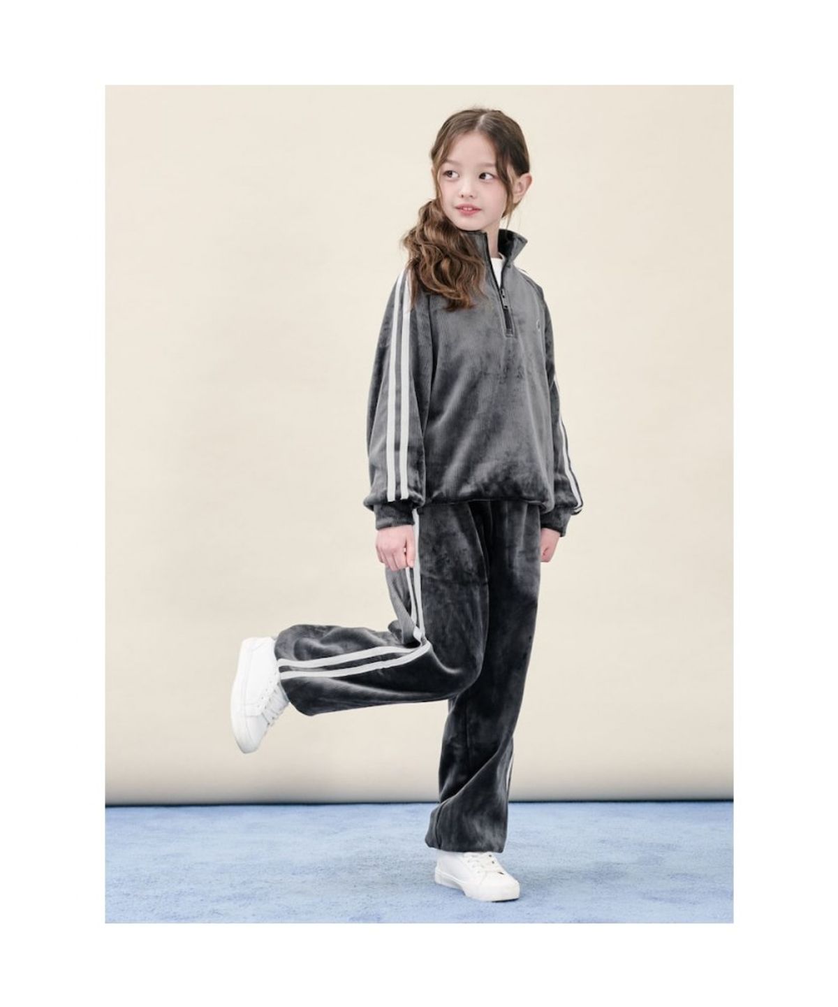 빈폴 키즈(BEANPOLE KIDS) 골벨로아 반집업 2PCS 상하 세트  네이비 (BI5Y41U03R)