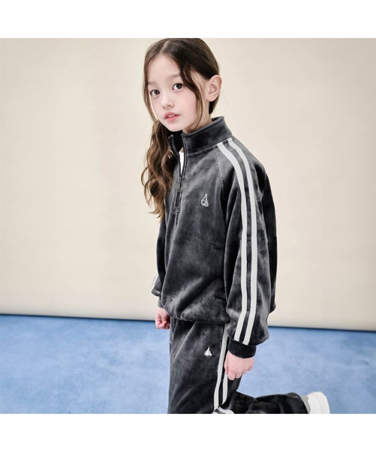빈폴 키즈(BEANPOLE KIDS) 골벨로아 반집업 2PCS 상하 세트  네이비 (BI5Y41U03R)