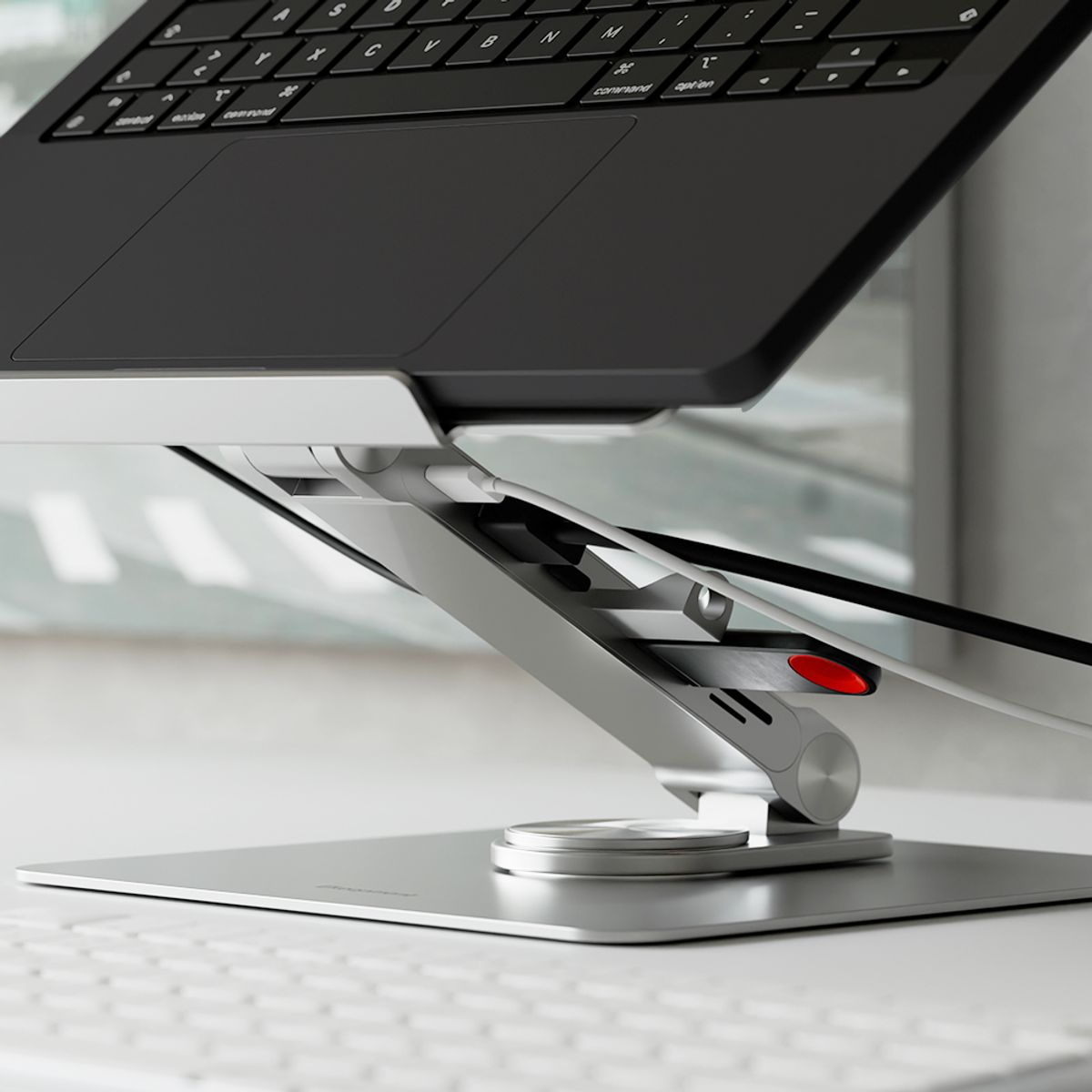 이킵먼트(EKEEPMENT) Ekeepment X Stand Pro 노트북 거치대 7in1 USB 허브 360도 회전 스탠드 받침대