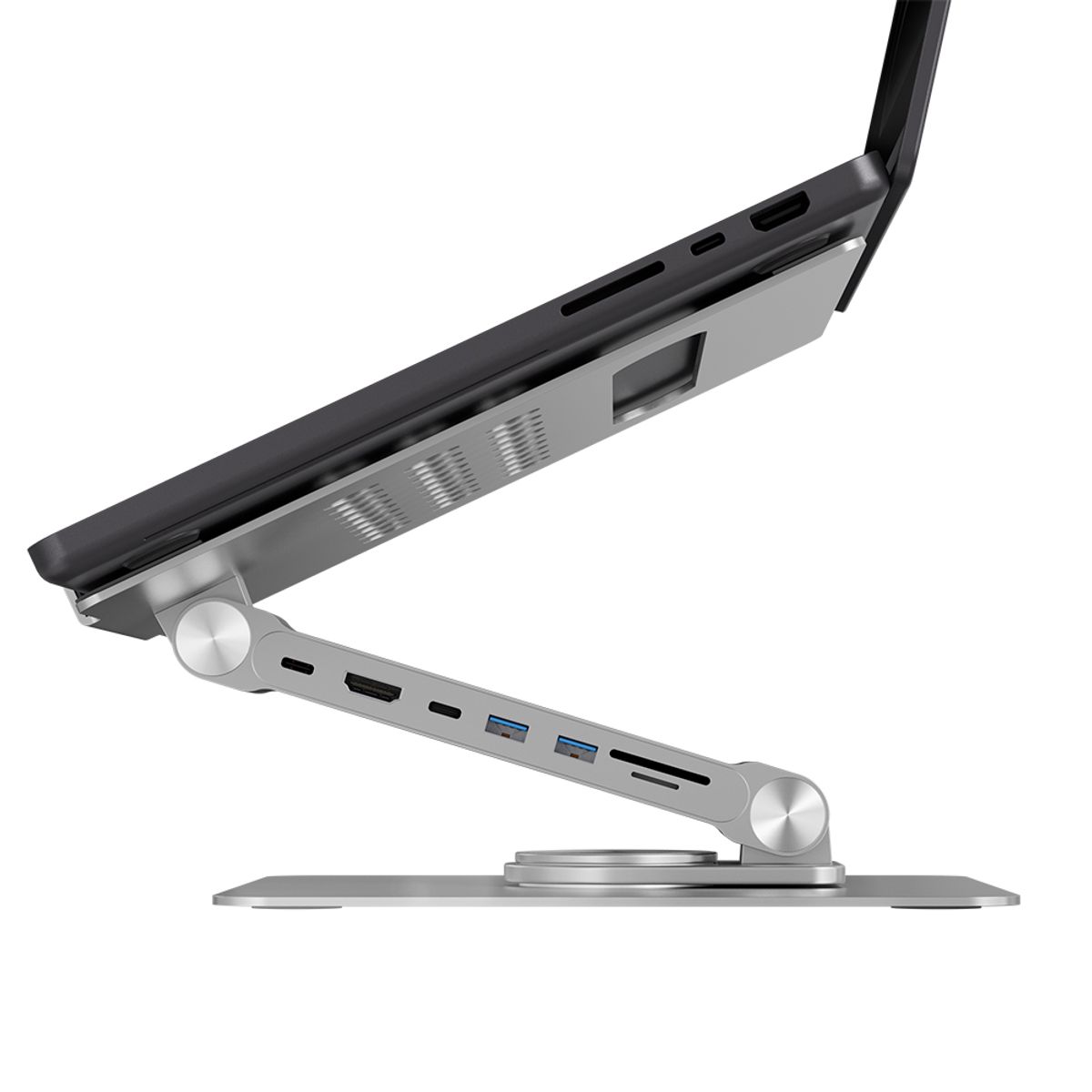 이킵먼트(EKEEPMENT) Ekeepment X Stand Pro 노트북 거치대 7in1 USB 허브 360도 회전 스탠드 받침대