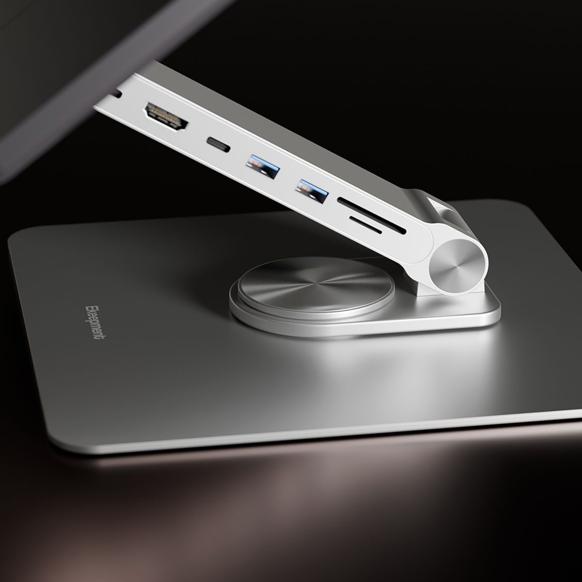 이킵먼트(EKEEPMENT) Ekeepment X Stand Pro 노트북 거치대 7in1 USB 허브 360도 회전 스탠드 받침대
