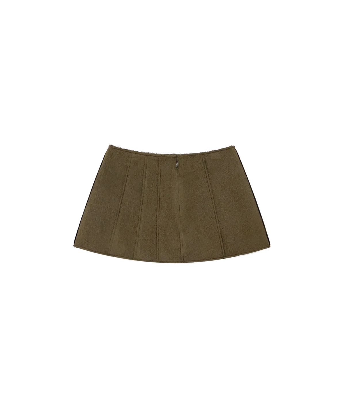 므아므(MMAM) Wool patchwork mini skirt