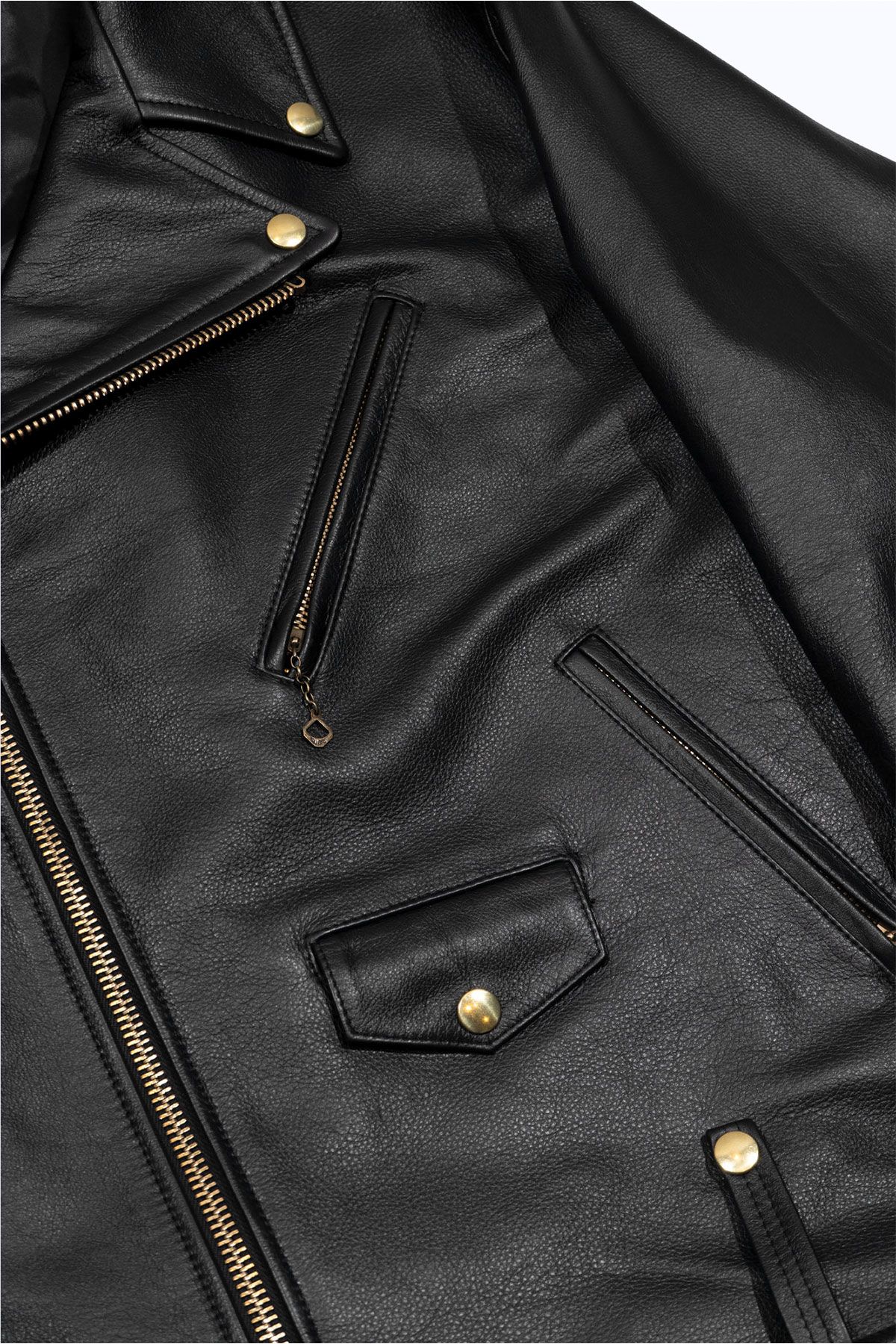 더 긱스(THE GEEKS) Double riders jacket - Black split leather