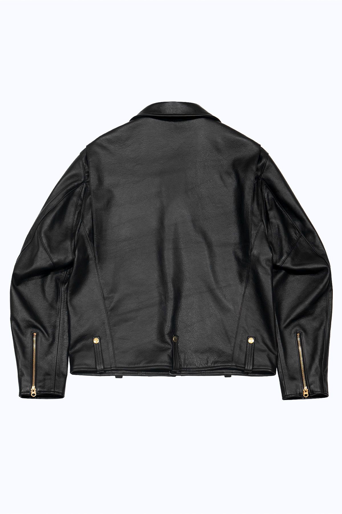 더 긱스(THE GEEKS) Double riders jacket - Black split leather