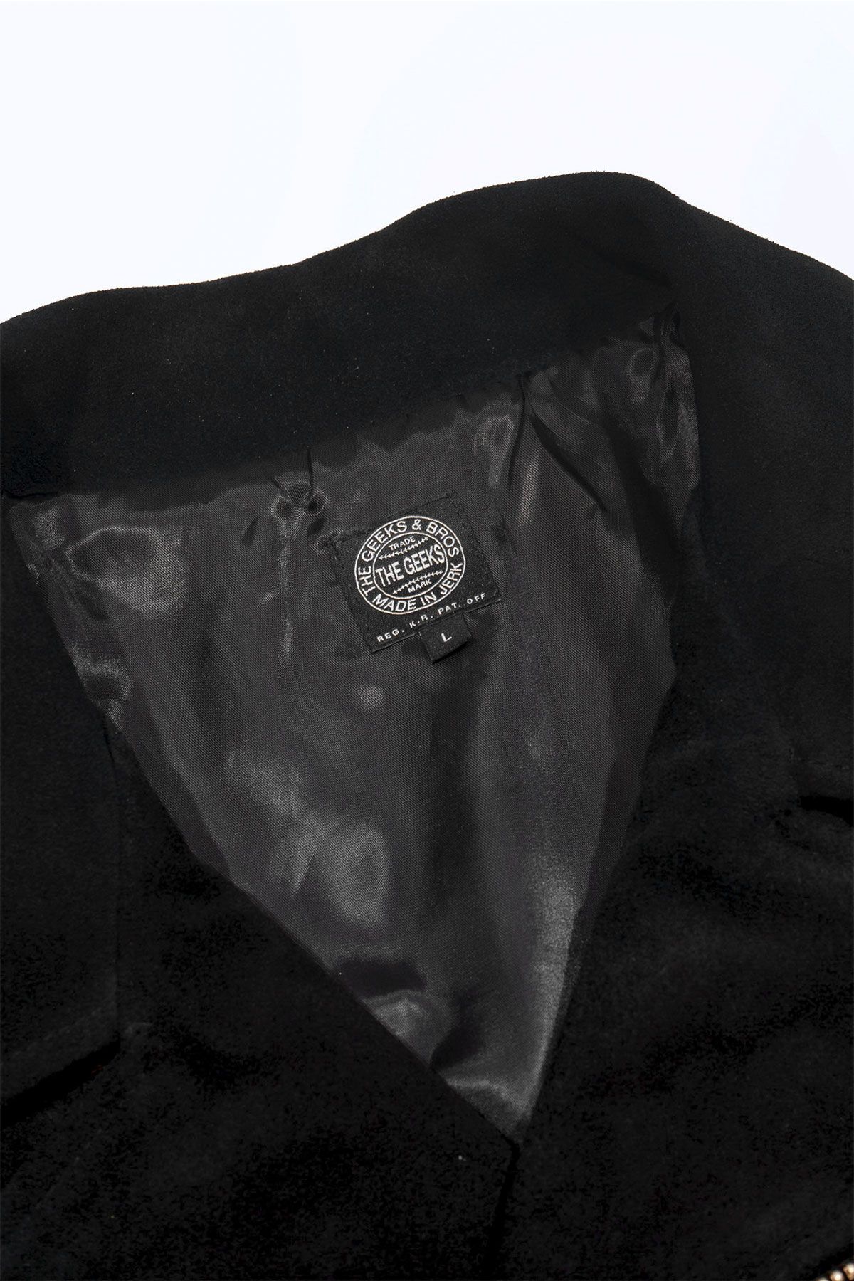 더 긱스(THE GEEKS) Double riders jacket - Black leather