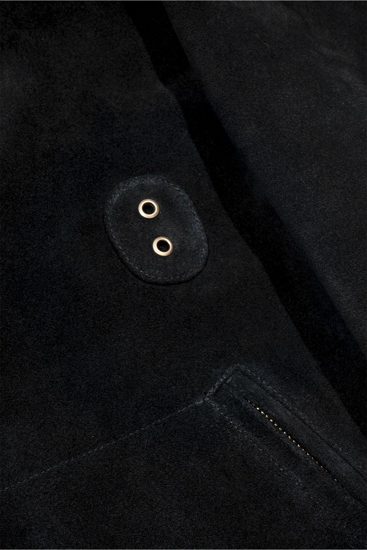 더 긱스(THE GEEKS) Police patrol jacket -  Black leather
