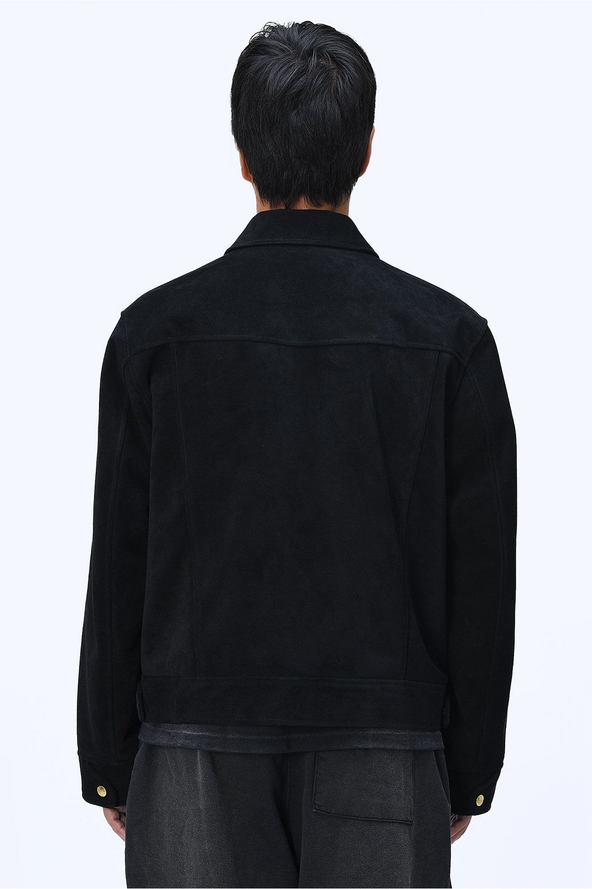 더 긱스(THE GEEKS) Police patrol jacket -  Black leather