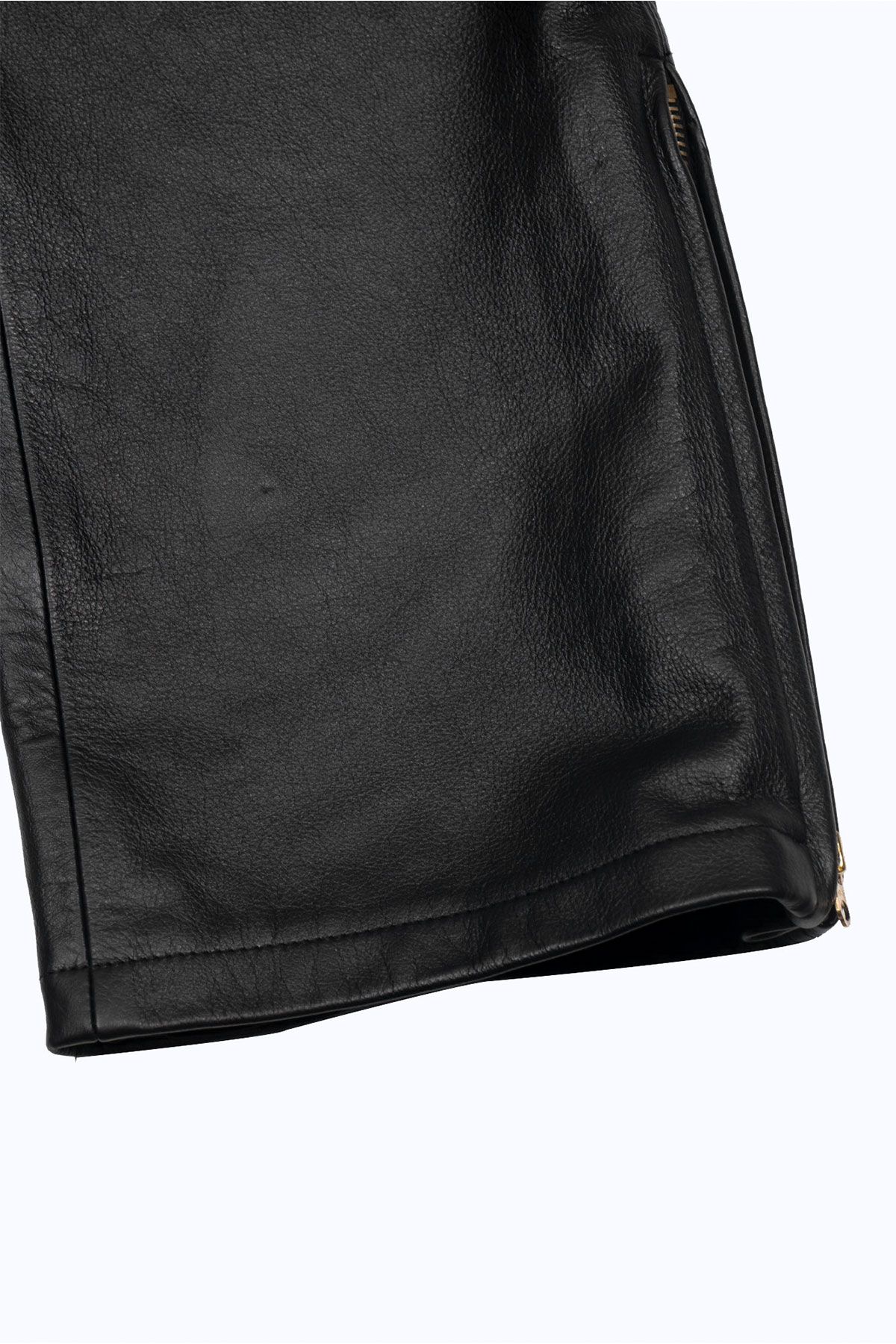 더 긱스(THE GEEKS) Biker pants - Black leather