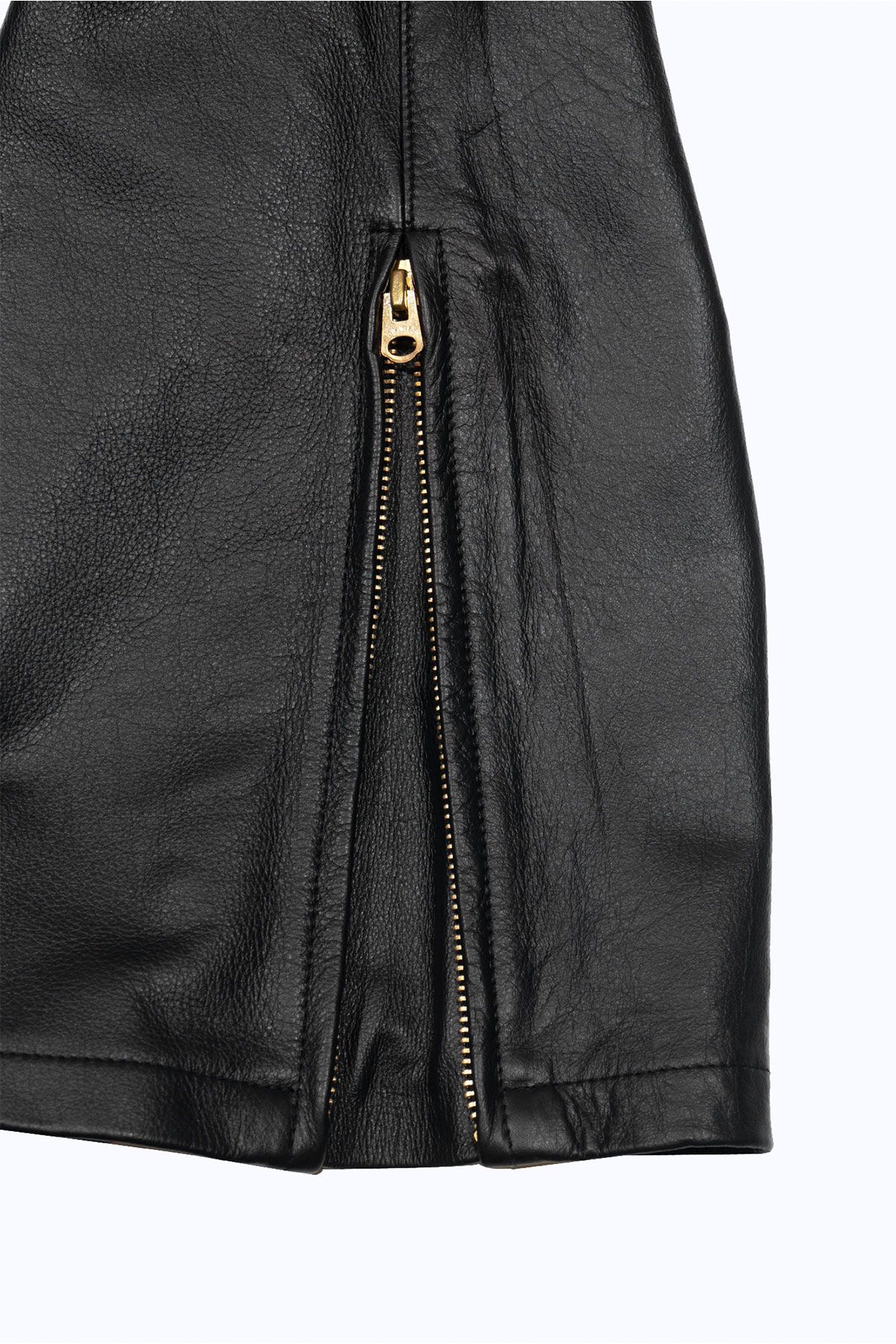 더 긱스(THE GEEKS) Biker pants - Black leather