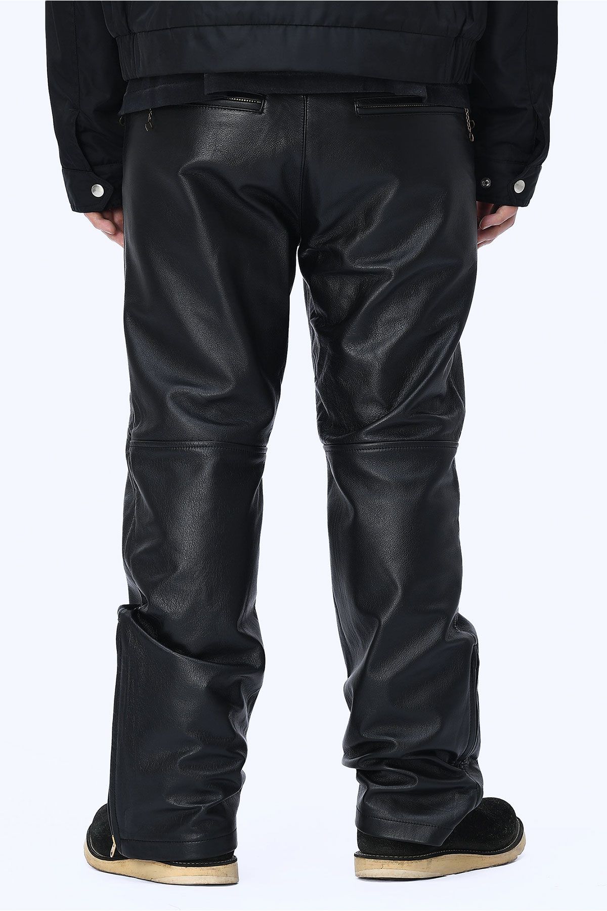 더 긱스(THE GEEKS) Biker pants - Black leather