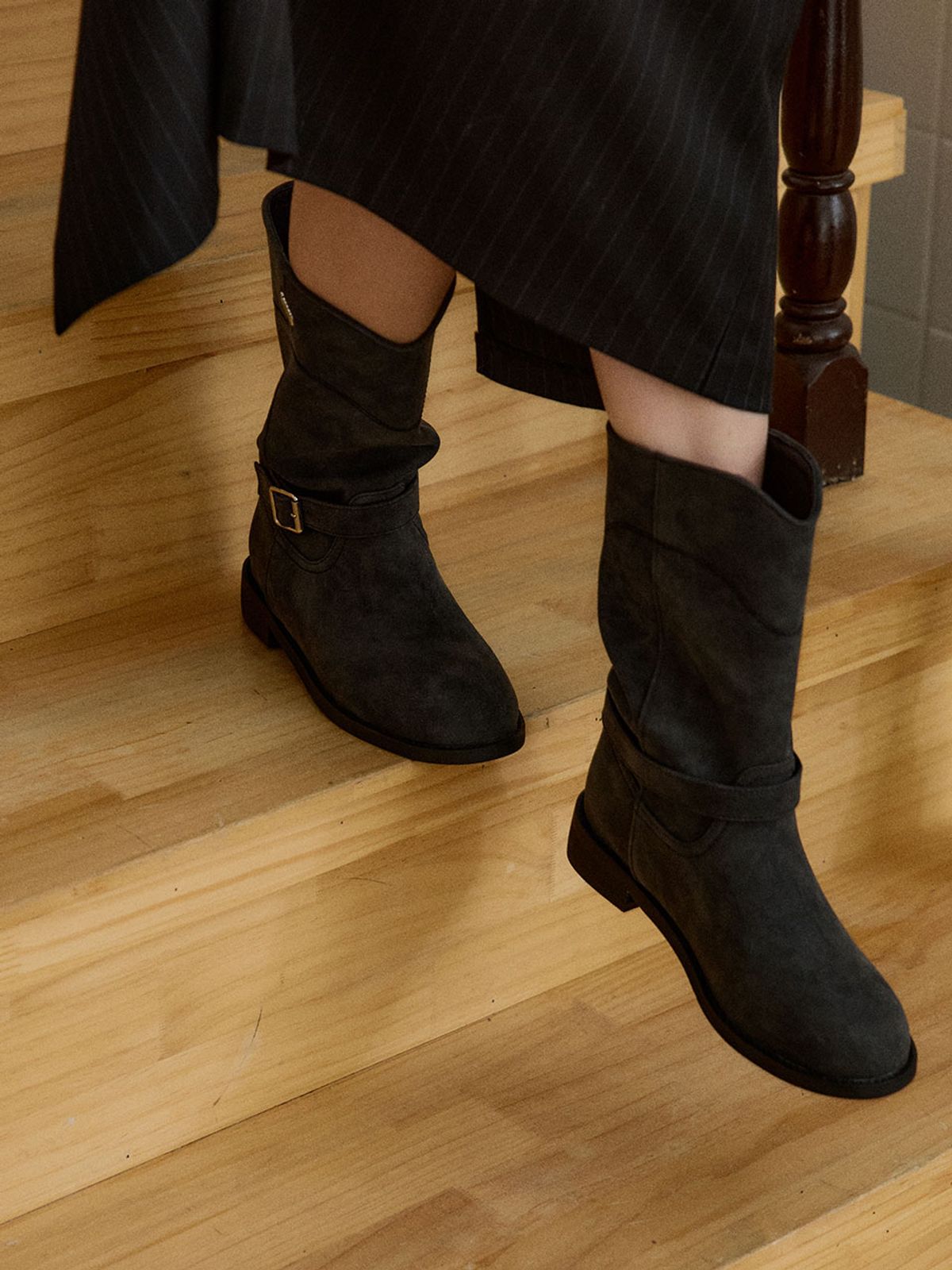 옴니포턴트(OMNIPOTENT) omn Belt Boots _2Colors