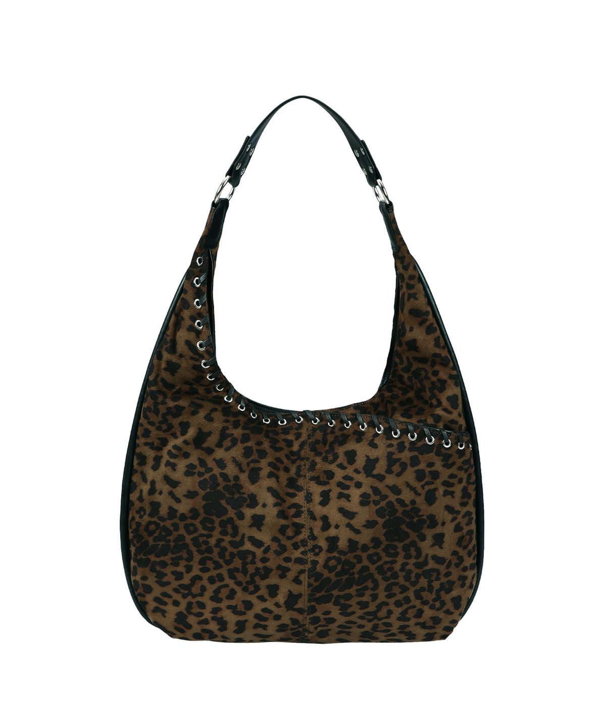 여밈(YEOMIM) medium slash hobo bag (leopard)