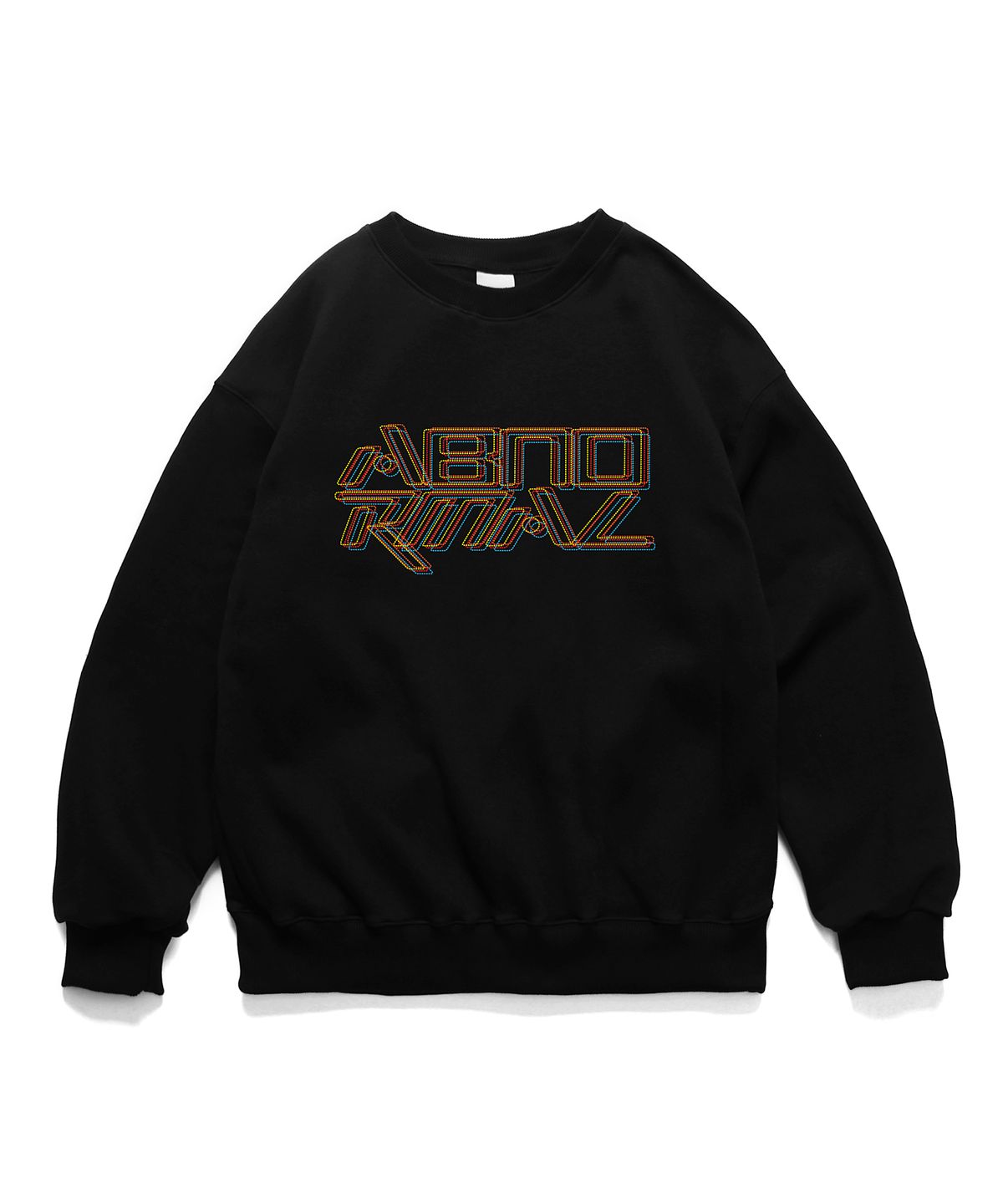 앱놀머씽(ABNORMALTHING) SC DOTTING 크루넥 그레이 (SC DOTTING CREWNECK GREY)