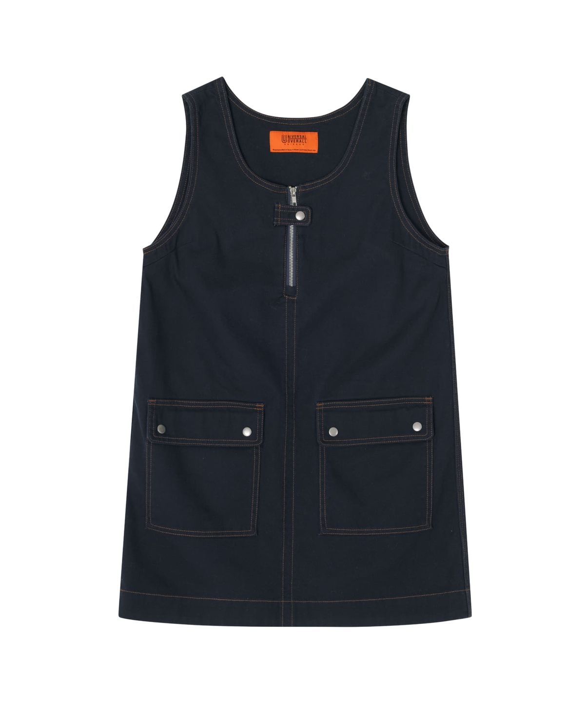 유니버셜 오버롤(UNIVERSAL OVERALL) UTILITY POCKET OVERALL SKIRT NAVY