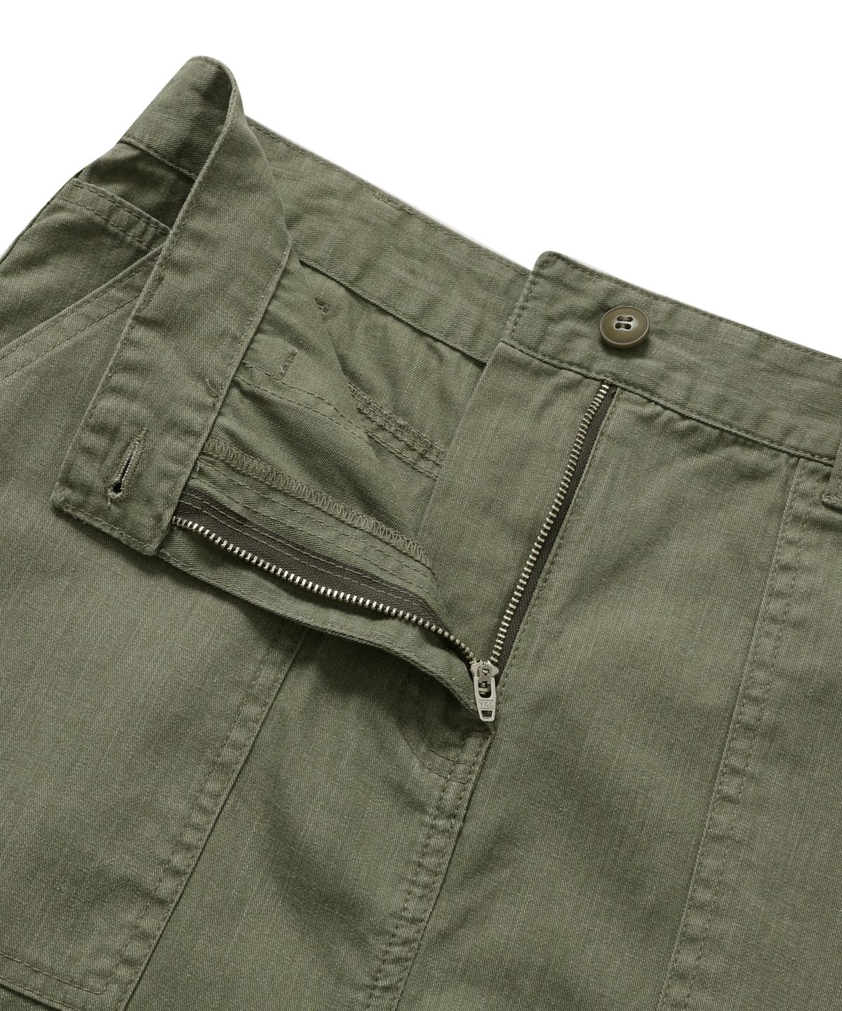 유니버셜 오버롤(UNIVERSAL OVERALL) SLUB FATIGUE LONG SKIRT KHAKI