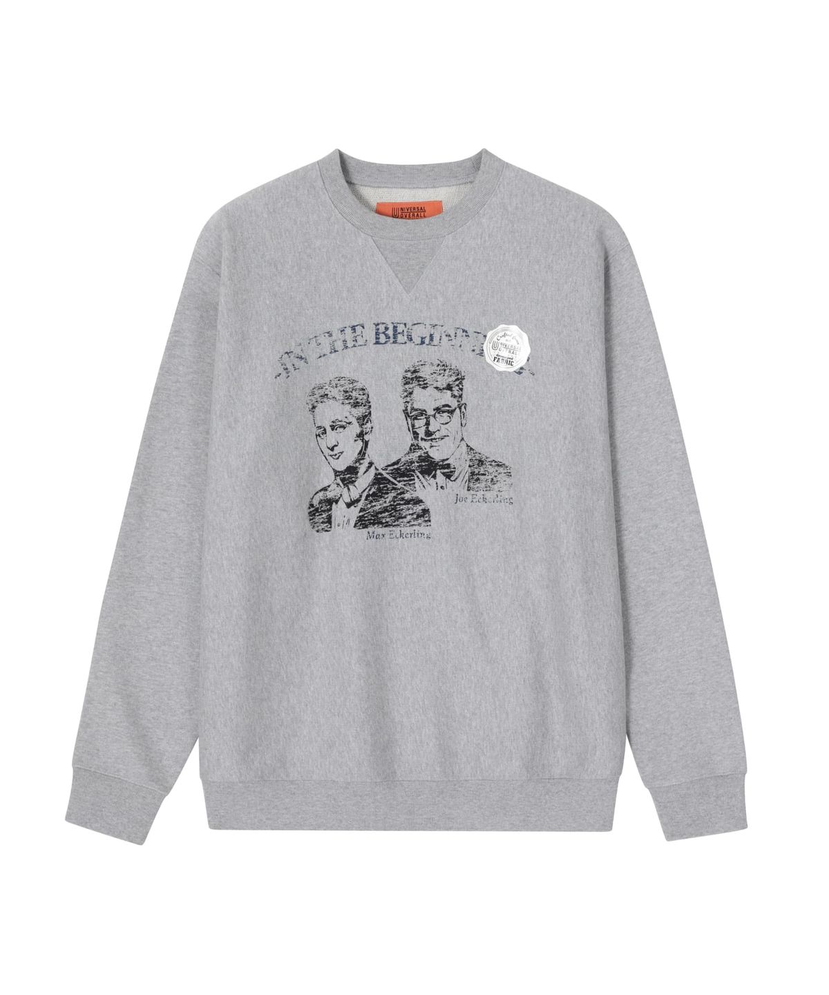 유니버셜 오버롤(UNIVERSAL OVERALL) MAX & JOE SWEATSHIRTS MELANGE GREY