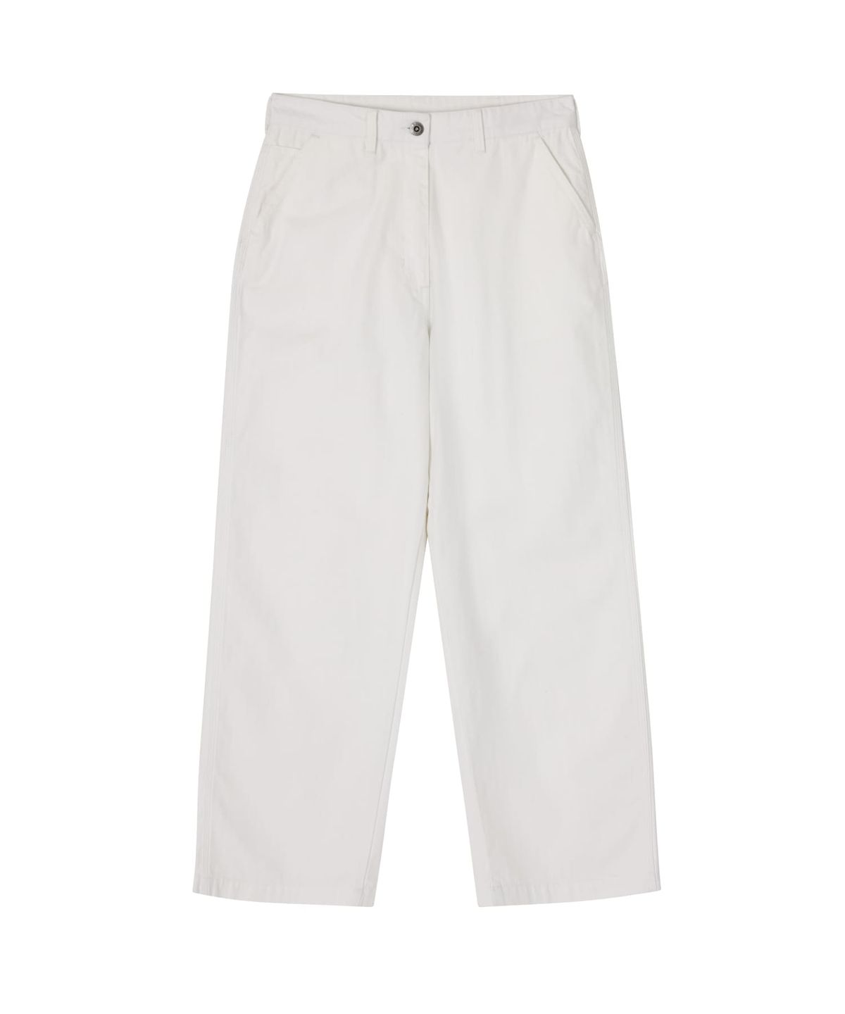 유니버셜 오버롤(UNIVERSAL OVERALL) HBT WORK PANTS (WOMAN) WHITE