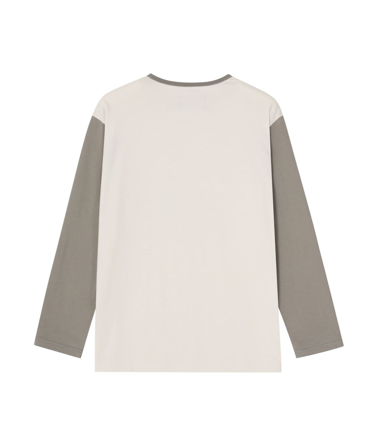 유니버셜 오버롤(UNIVERSAL OVERALL) COLOR BLOCK LONG SLEEVE T-SHIRT IVORY