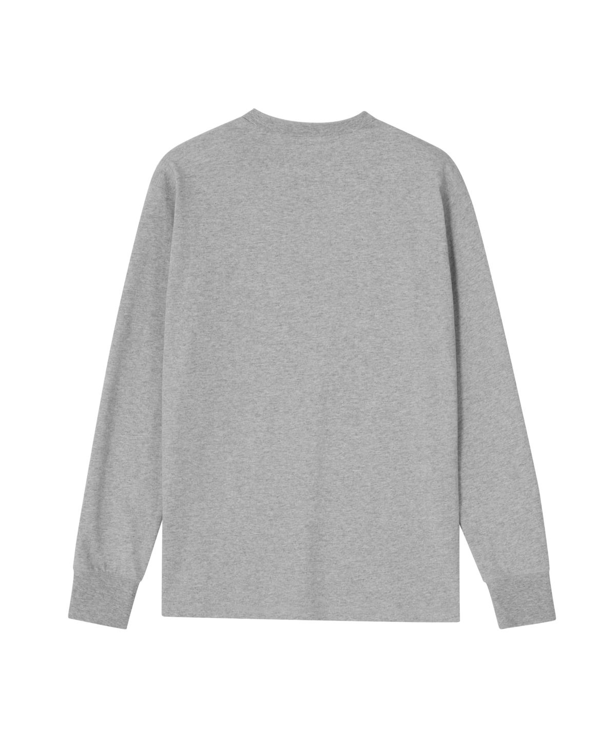 유니버셜 오버롤(UNIVERSAL OVERALL) HENLEY NECK LONG SLEEVE T-SHIRT MELANGE GREY