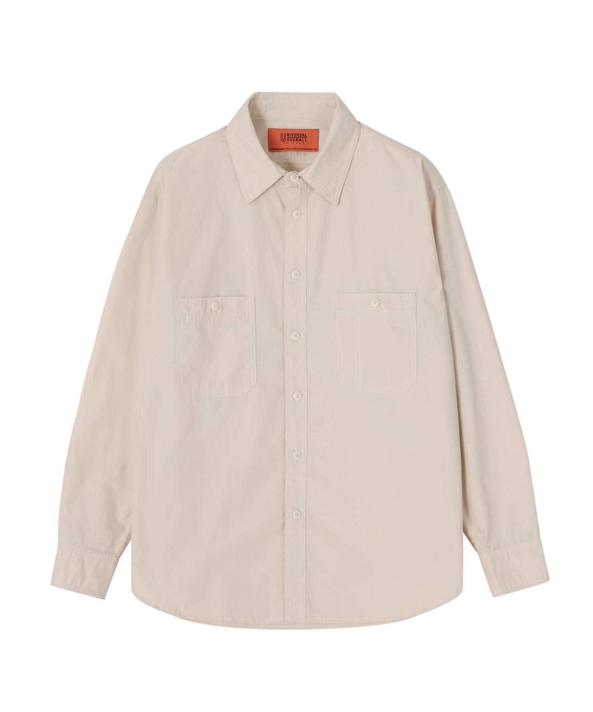 유니버셜 오버롤(UNIVERSAL OVERALL) STANDARD WORK SHIRTS LIGHT BEIGE