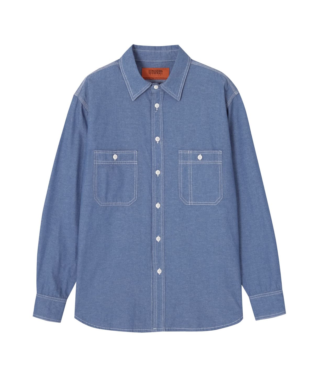 유니버셜 오버롤(UNIVERSAL OVERALL) STANDARD CHAMBRAY SHIRTS LIGHT BLUE