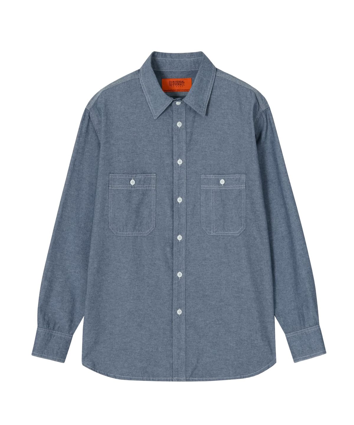 유니버셜 오버롤(UNIVERSAL OVERALL) STANDARD CHAMBRAY SHIRTS BLUE