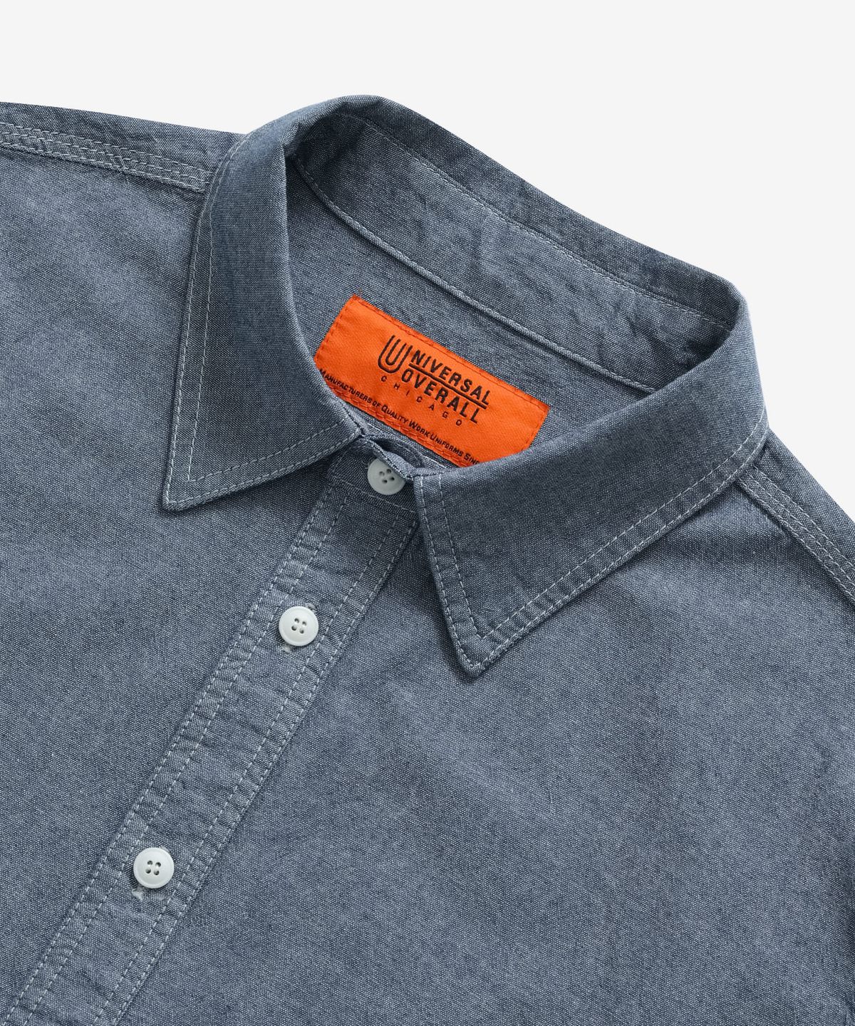 유니버셜 오버롤(UNIVERSAL OVERALL) STANDARD CHAMBRAY SHIRTS BLUE