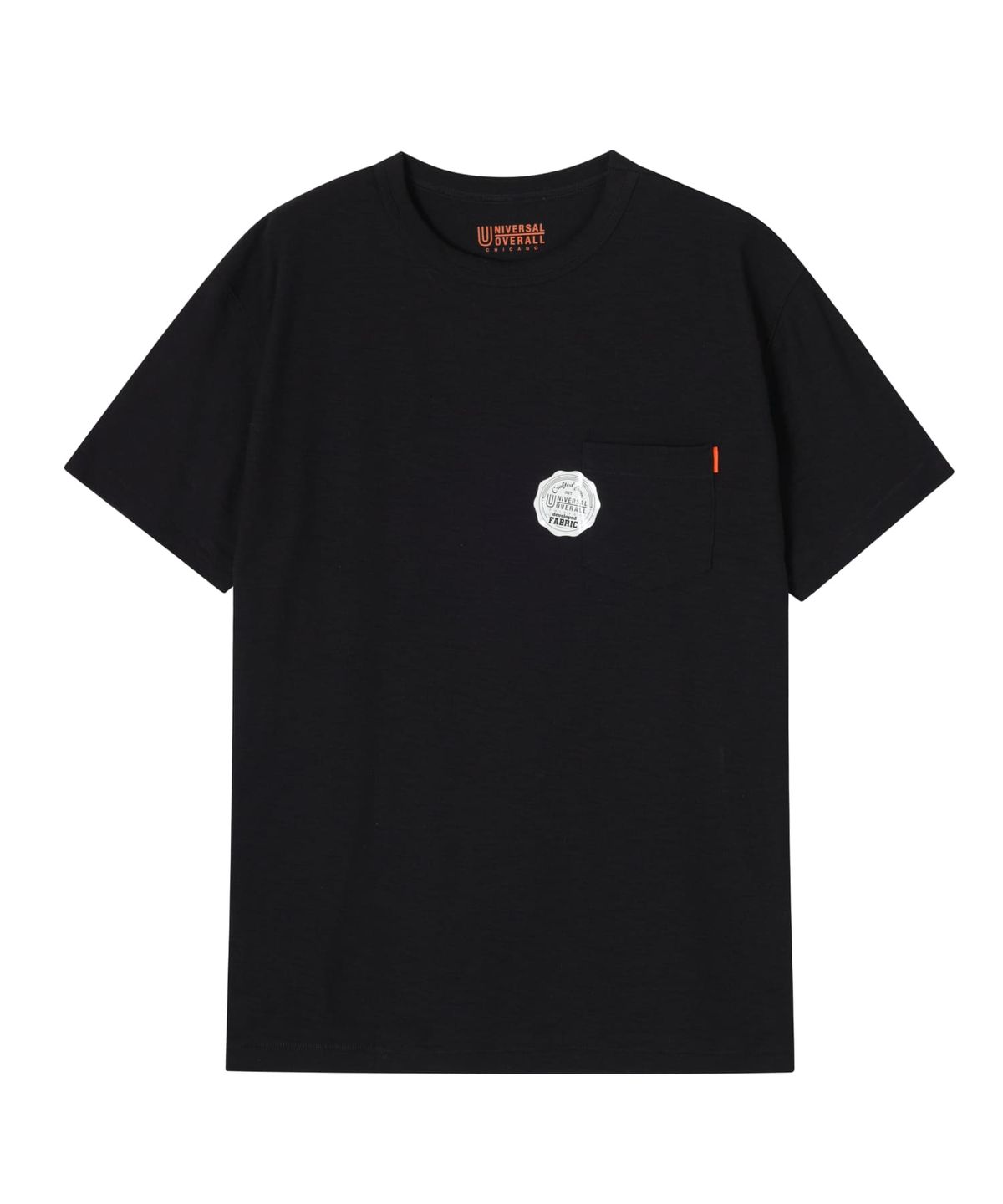 유니버셜 오버롤(UNIVERSAL OVERALL) SLUB POCKET T-SHIRT BLACK