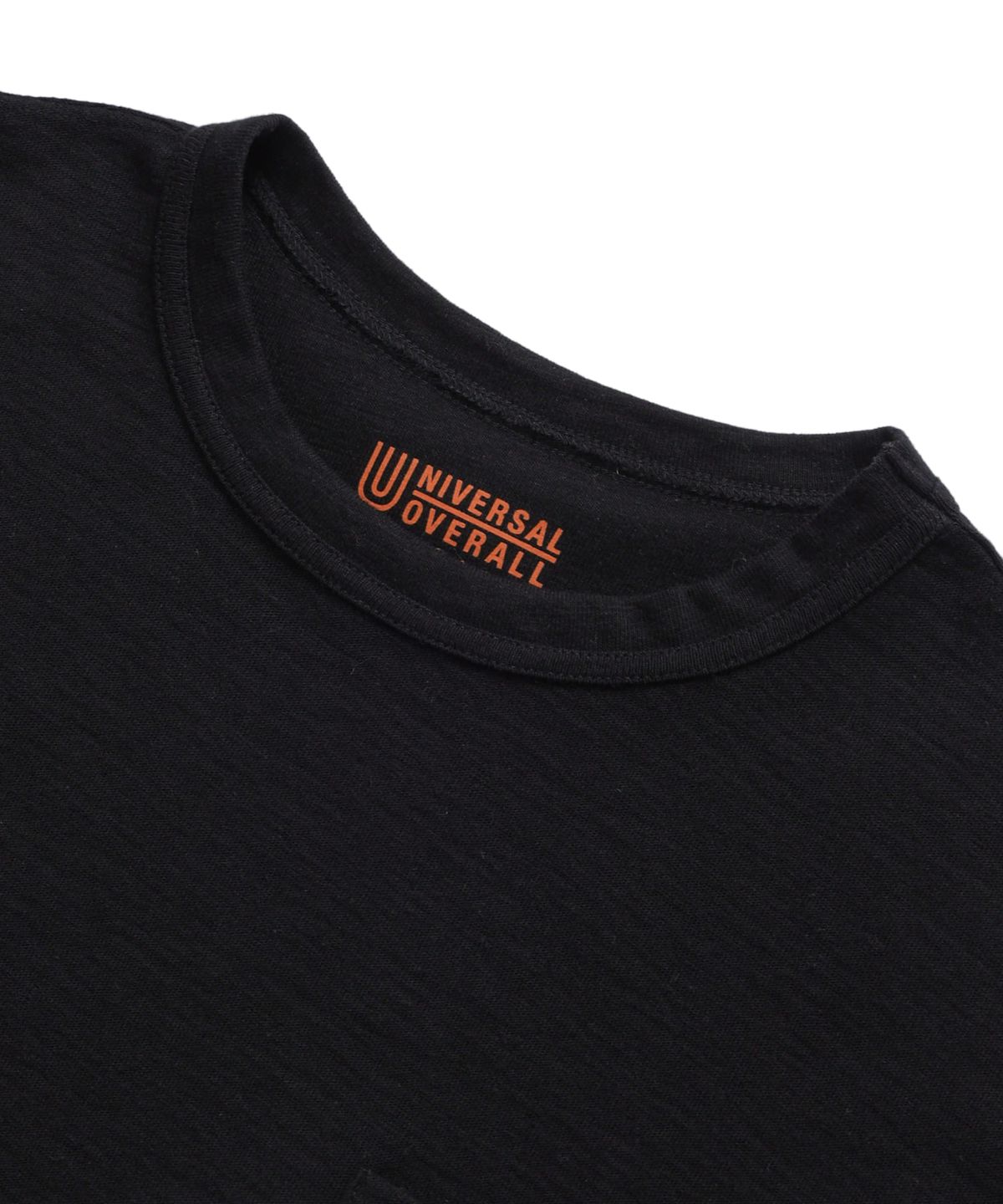 유니버셜 오버롤(UNIVERSAL OVERALL) SLUB POCKET T-SHIRT BLACK
