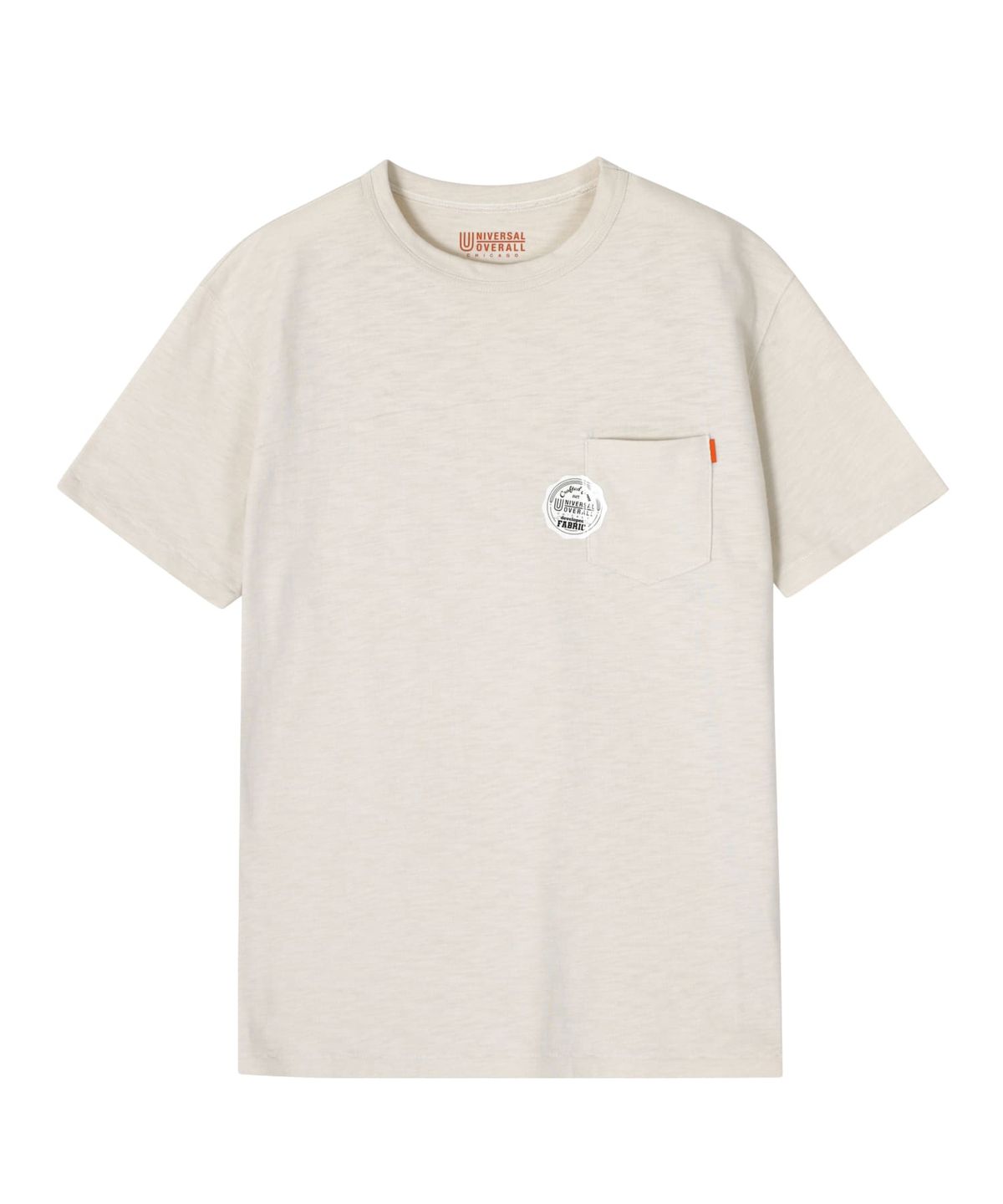 유니버셜 오버롤(UNIVERSAL OVERALL) SLUB POCKET T-SHIRT IVORY