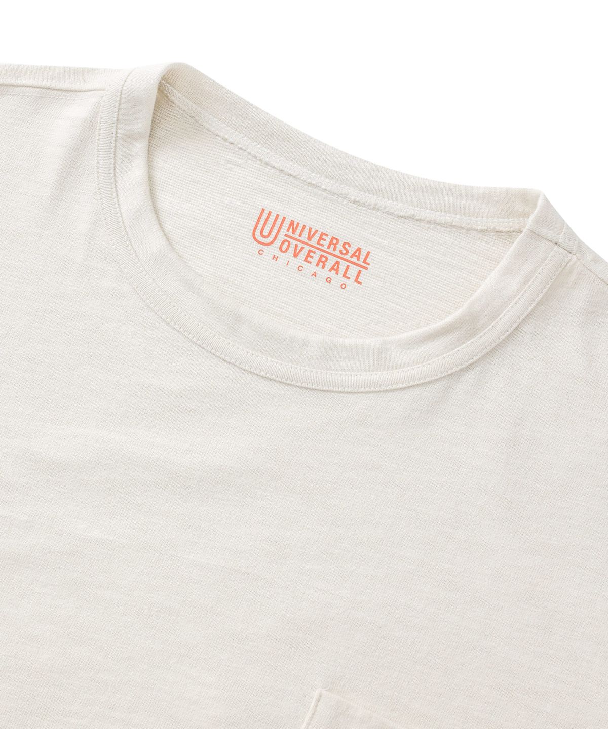 유니버셜 오버롤(UNIVERSAL OVERALL) SLUB POCKET T-SHIRT IVORY