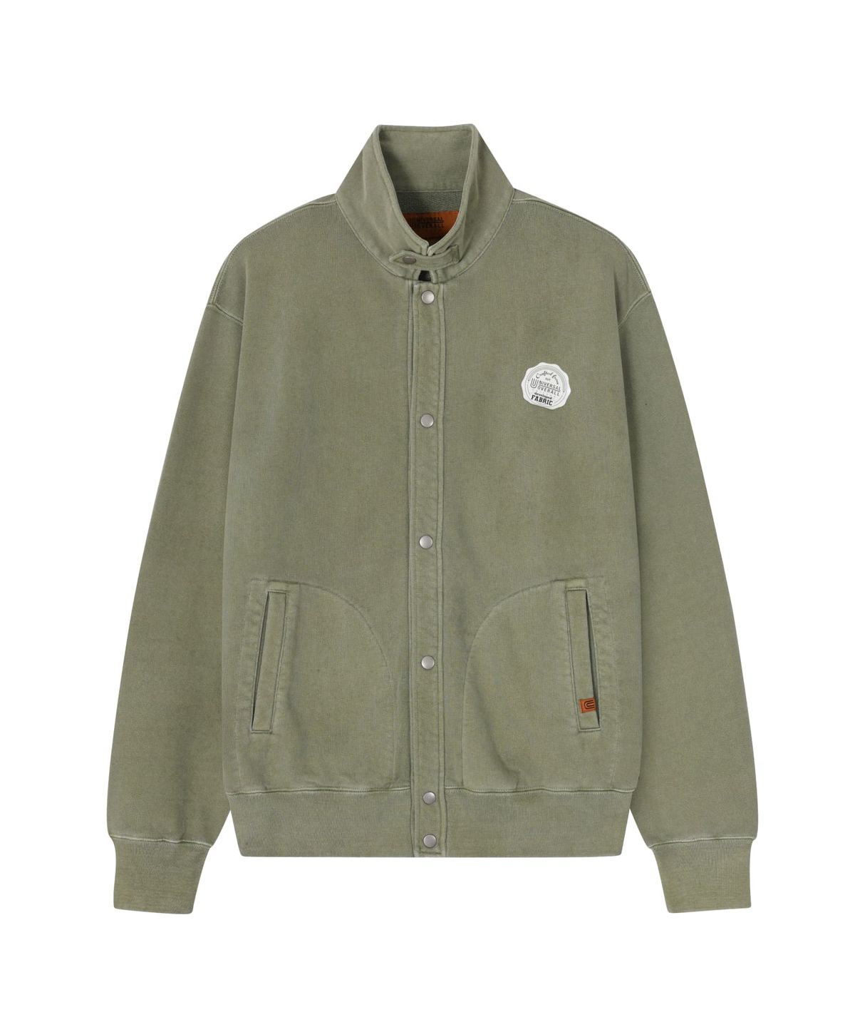 유니버셜 오버롤(UNIVERSAL OVERALL) SNAP SWEAT CARDIGAN OLIVE KHAKI