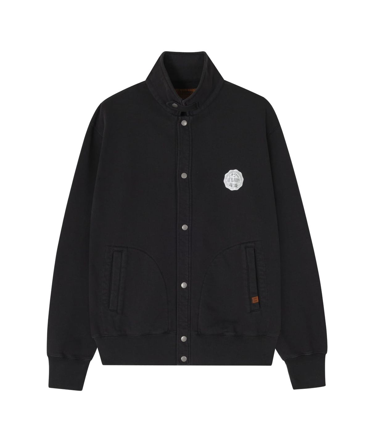 유니버셜 오버롤(UNIVERSAL OVERALL) SNAP SWEAT CARDIGAN VINTAGE BLACK