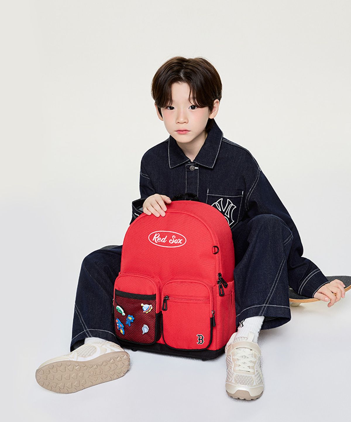 엠엘비 키즈(MLB KIDS) 태그 팝 백팩 BOS (Red)