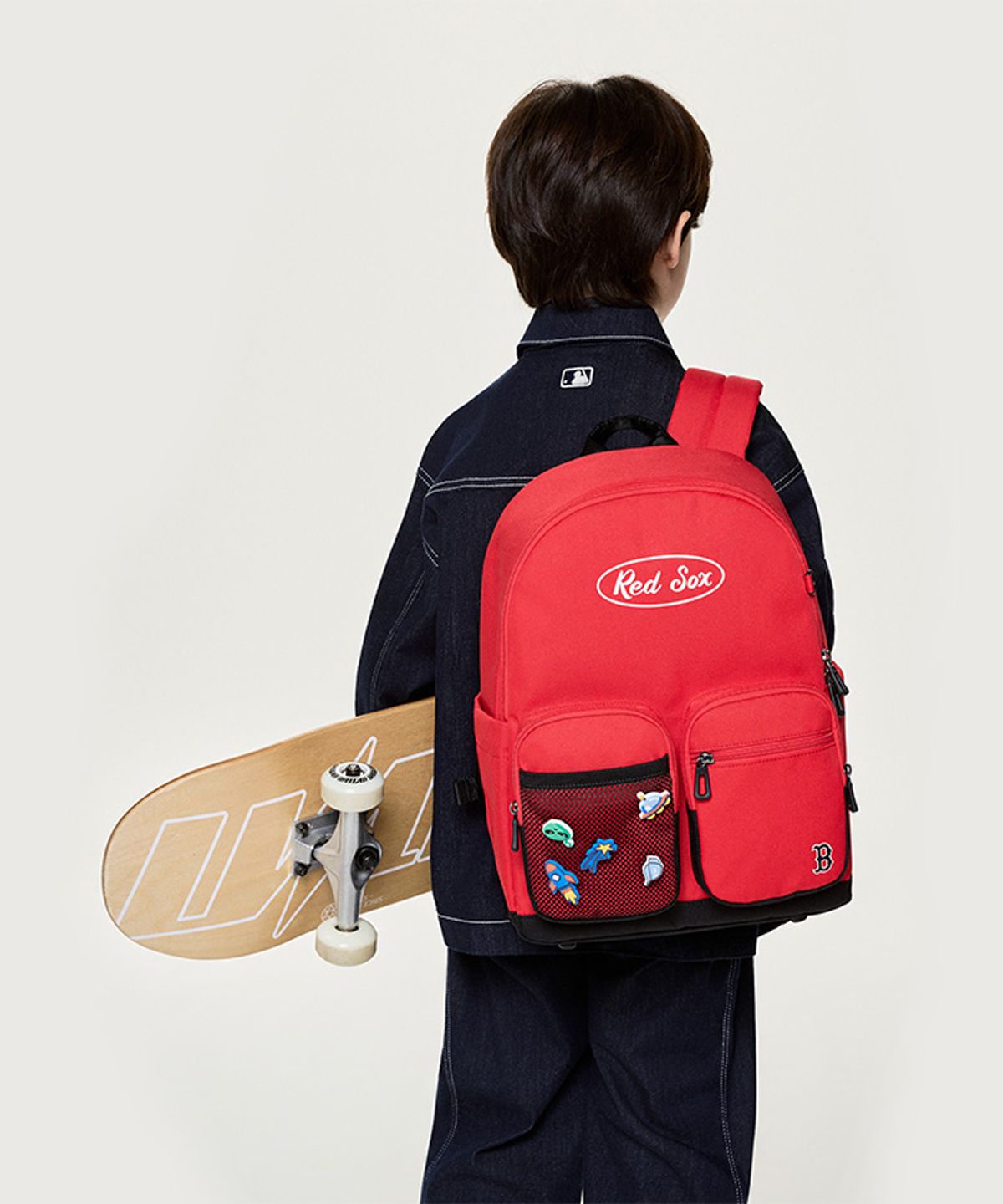 엠엘비 키즈(MLB KIDS) 태그 팝 백팩 BOS (Red)