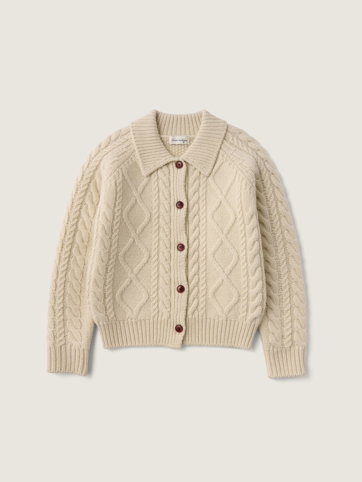 시엔느(SIENNE) Alma Wool 100 Cardigan (Ivory)