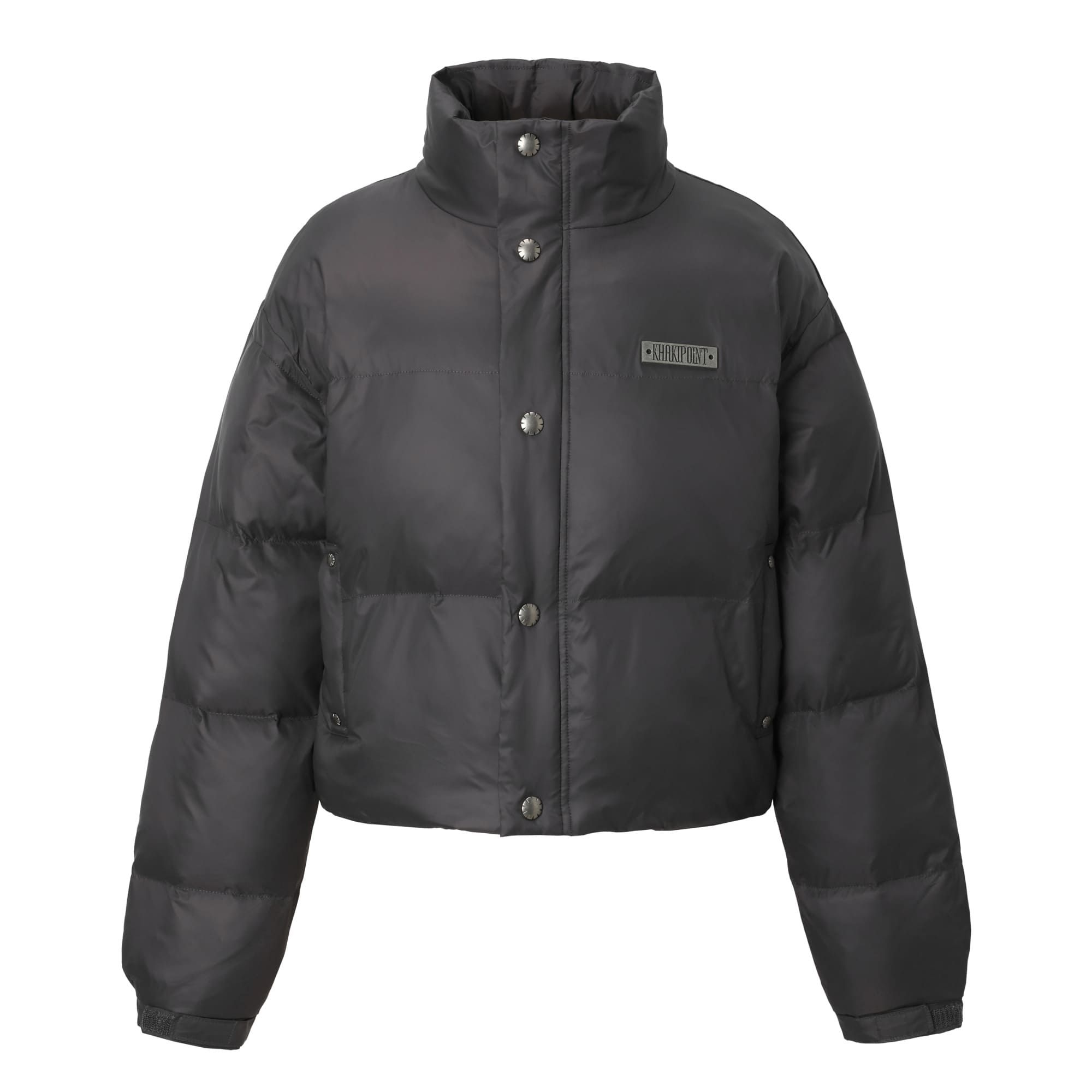 카키포인트(KHAKIPOINT) Stud Padded Jacket (charcoal) - 사이즈