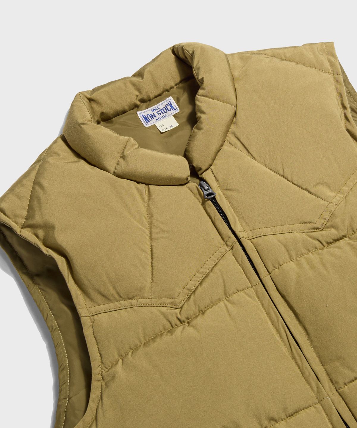 브론슨(BRONSON) Wind Break Quilting Vest Beige