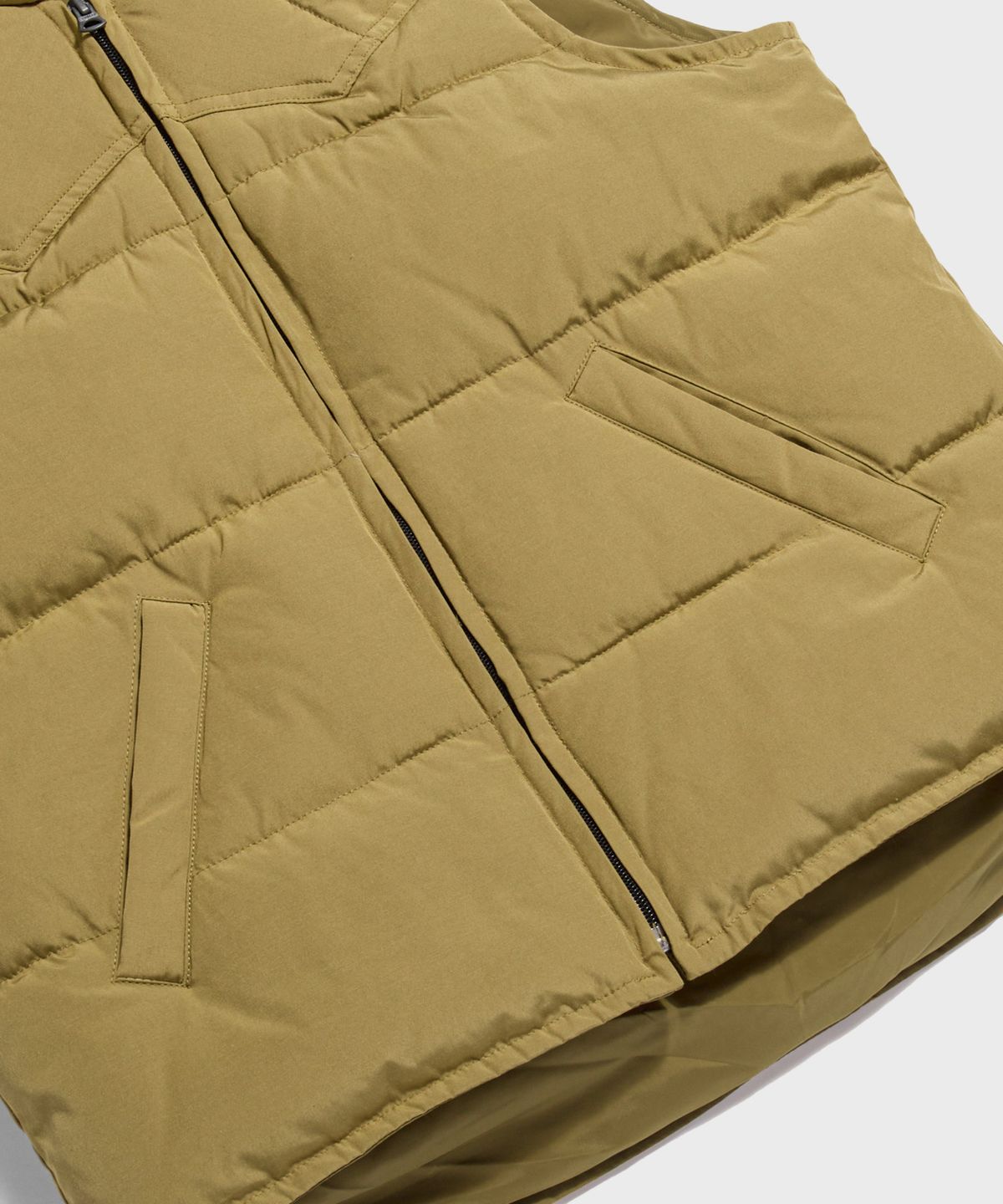 브론슨(BRONSON) Wind Break Quilting Vest Beige
