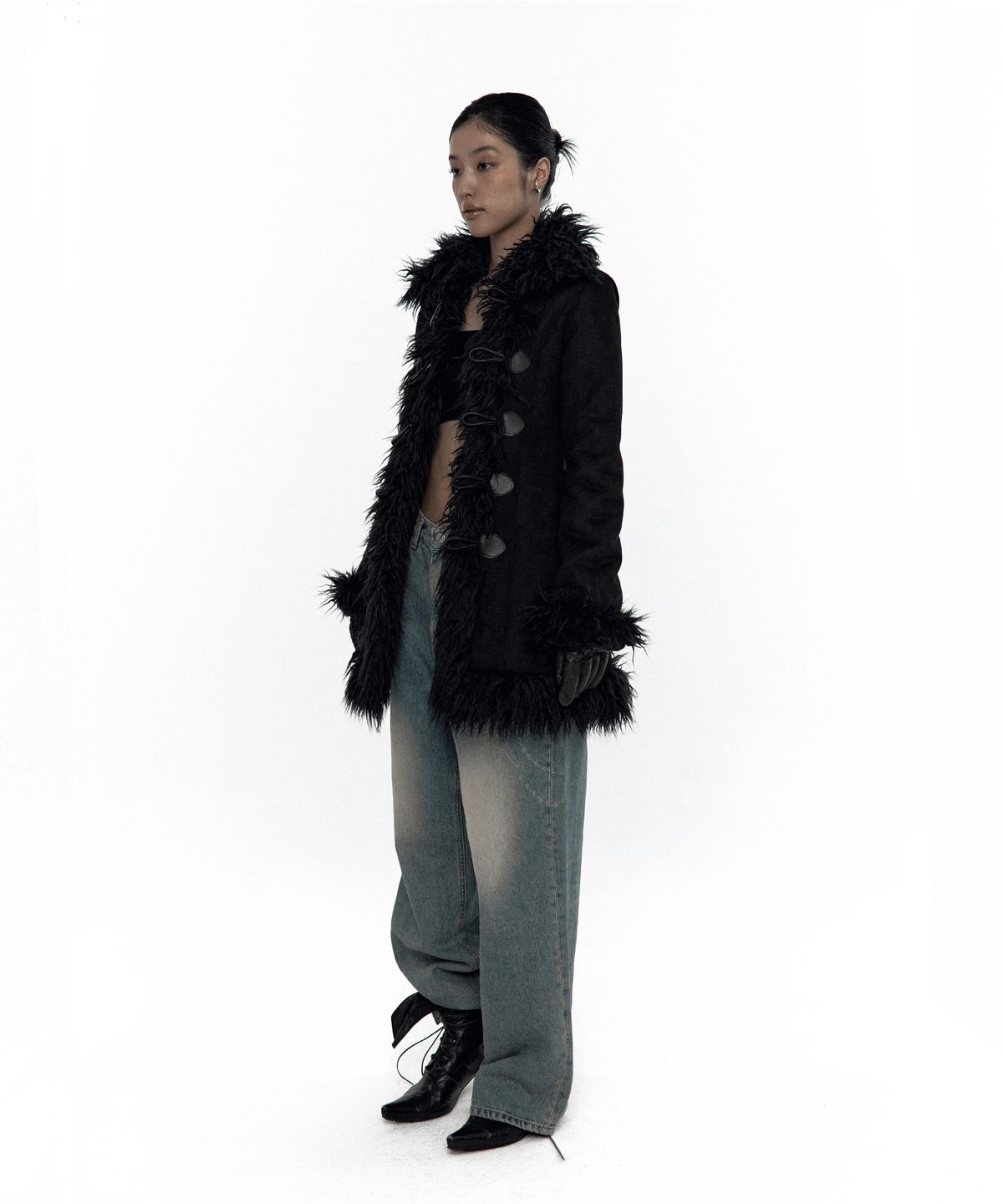 카시코(KASHIKO) Fur Duffle Mustang