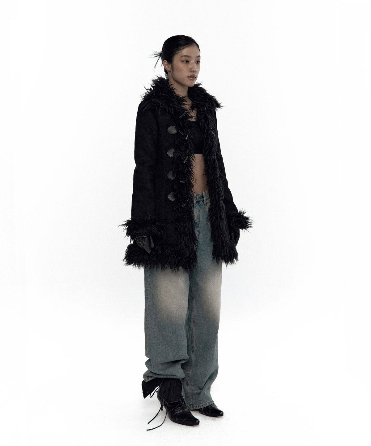 카시코(KASHIKO) Fur Duffle Mustang