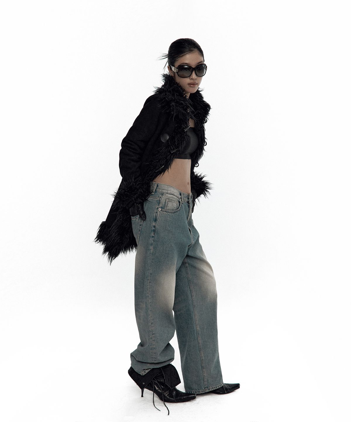 카시코(KASHIKO) Fur Duffle Mustang
