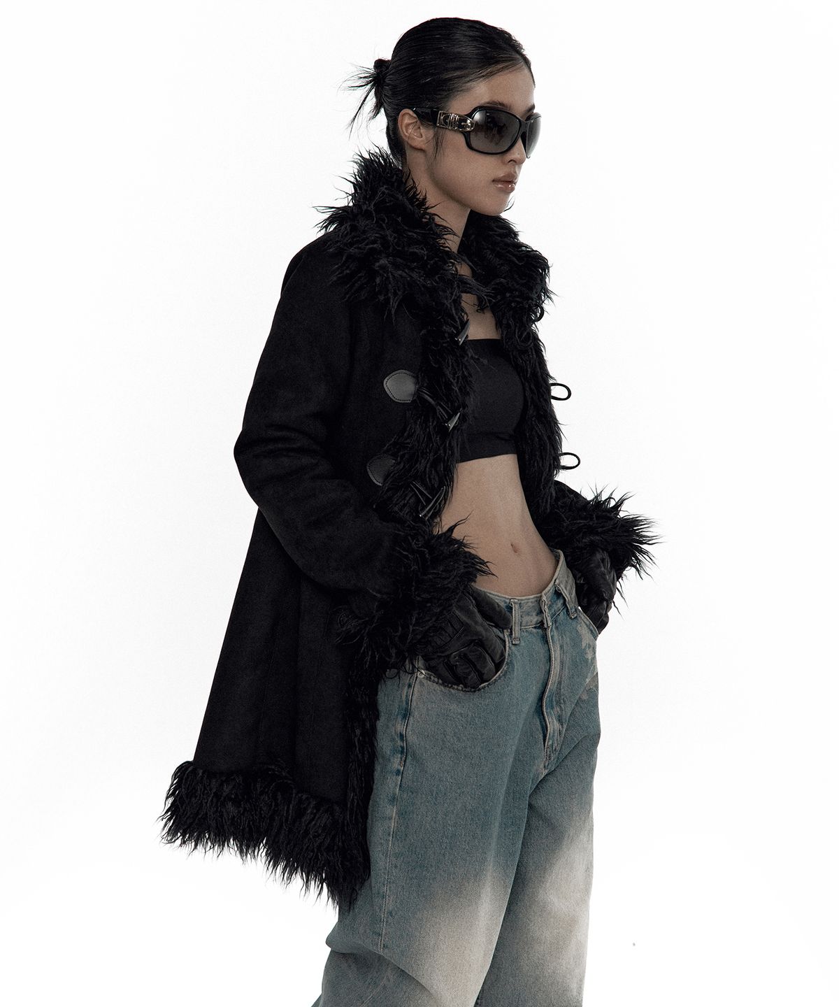 카시코(KASHIKO) Fur Duffle Mustang