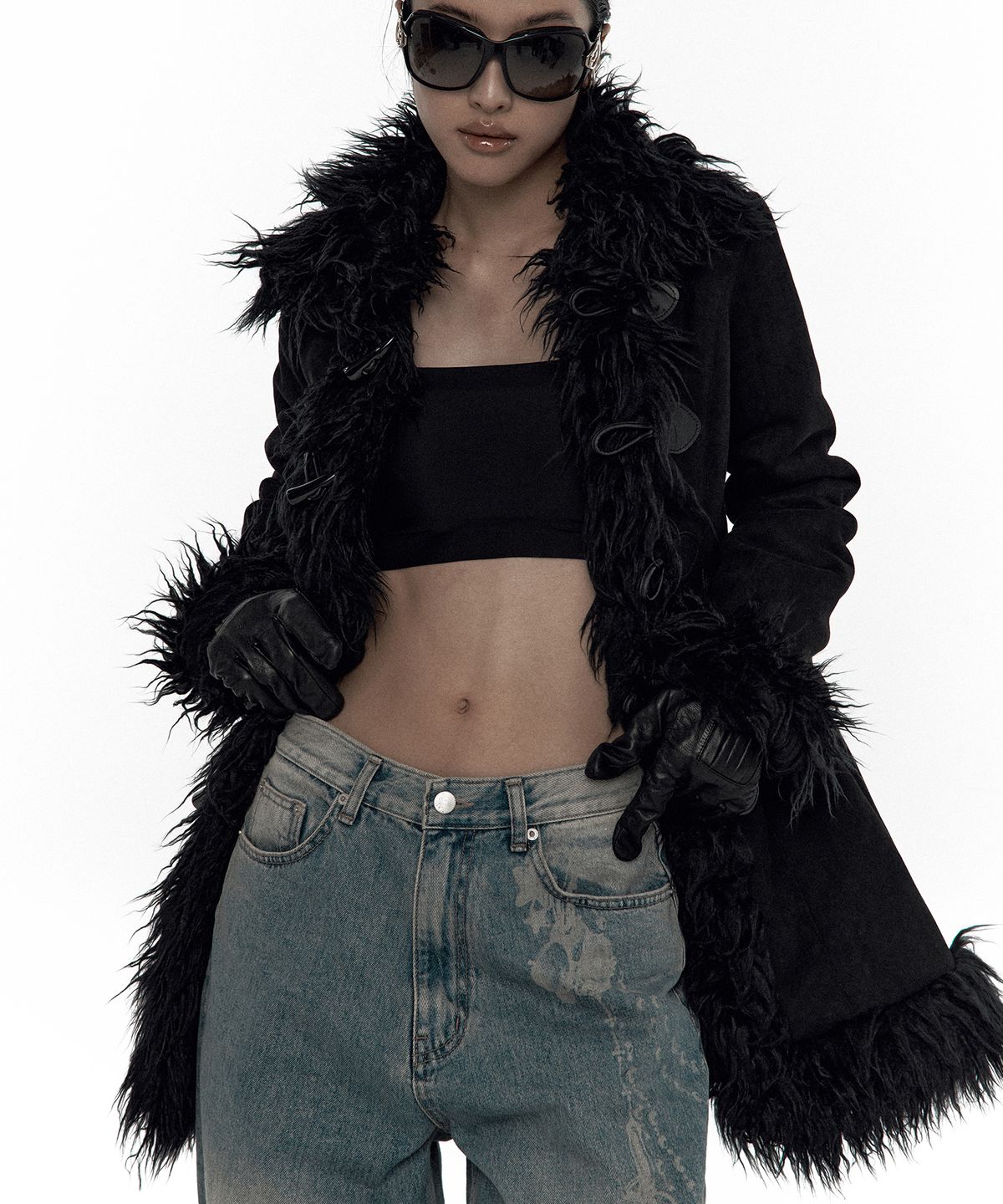 카시코(KASHIKO) Fur Duffle Mustang