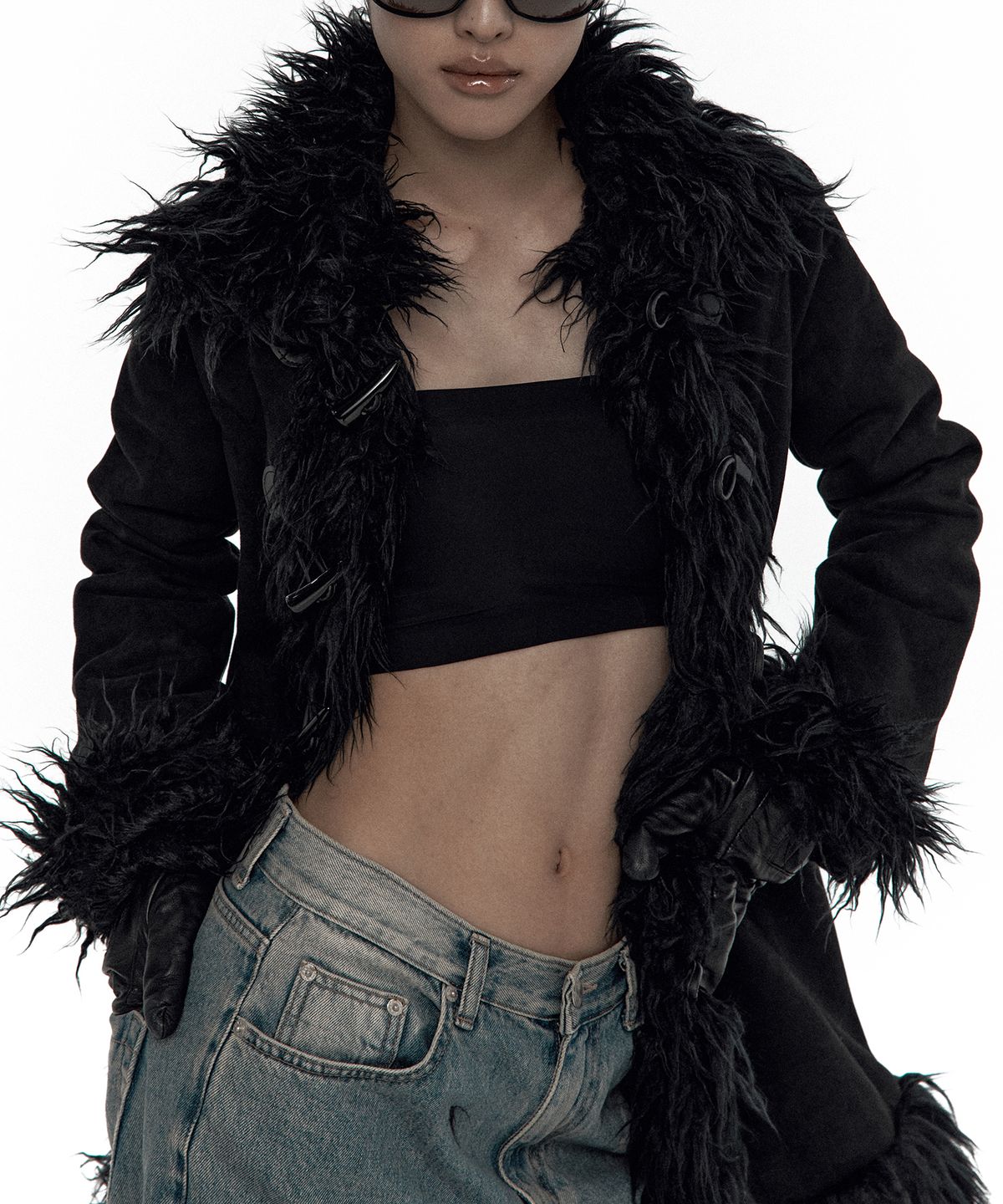 카시코(KASHIKO) Fur Duffle Mustang