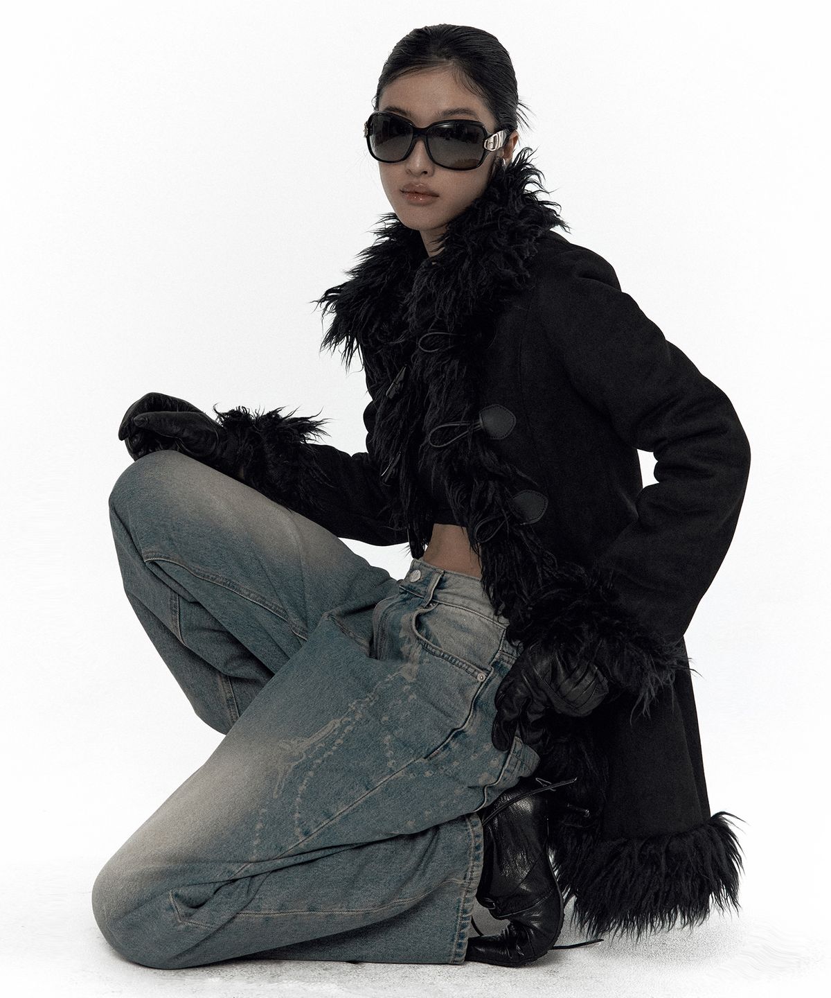 카시코(KASHIKO) Fur Duffle Mustang