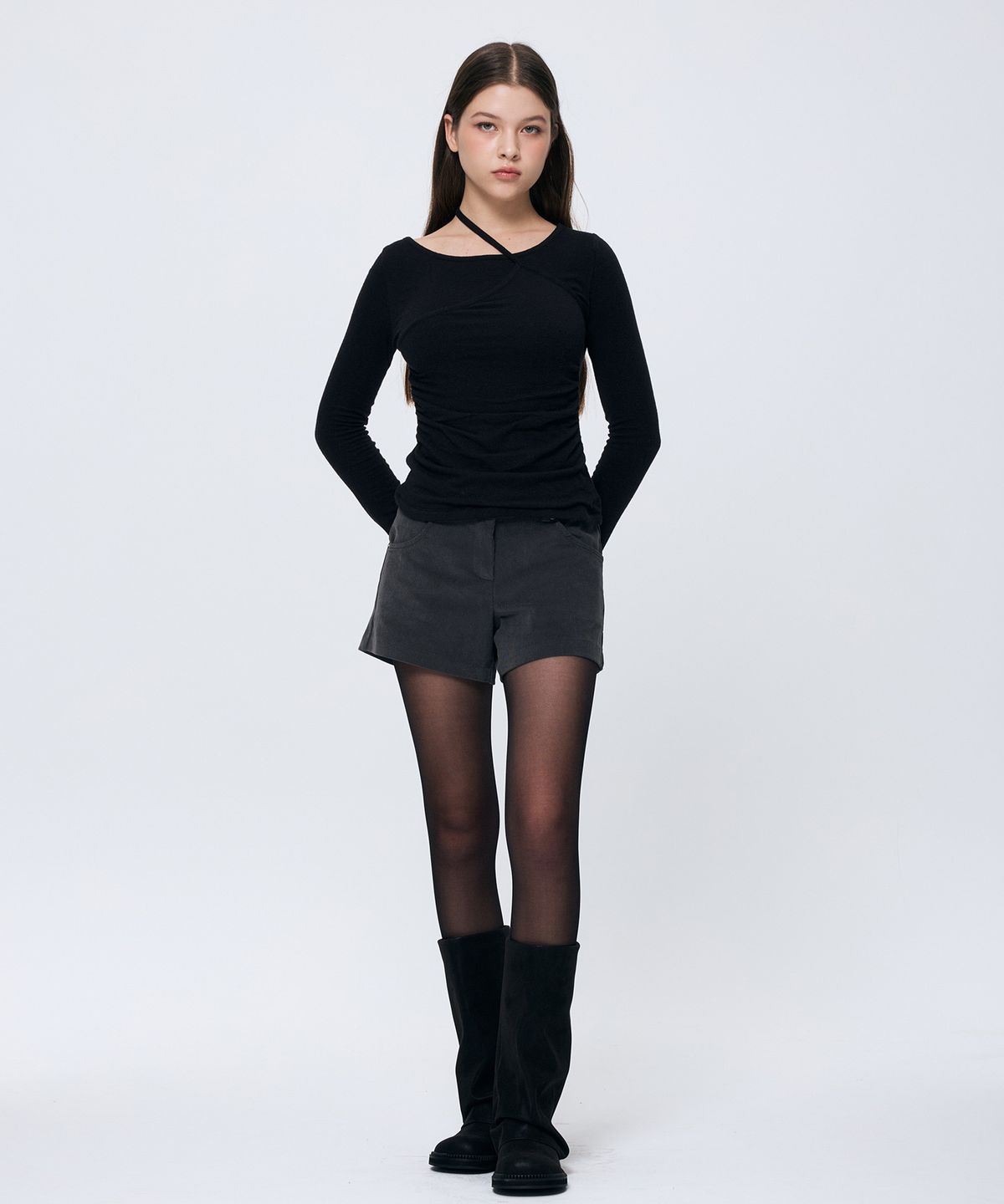 아리킴(ARIKIM) SILEN CORDUROY MICRO PANTS / CHARCOAL