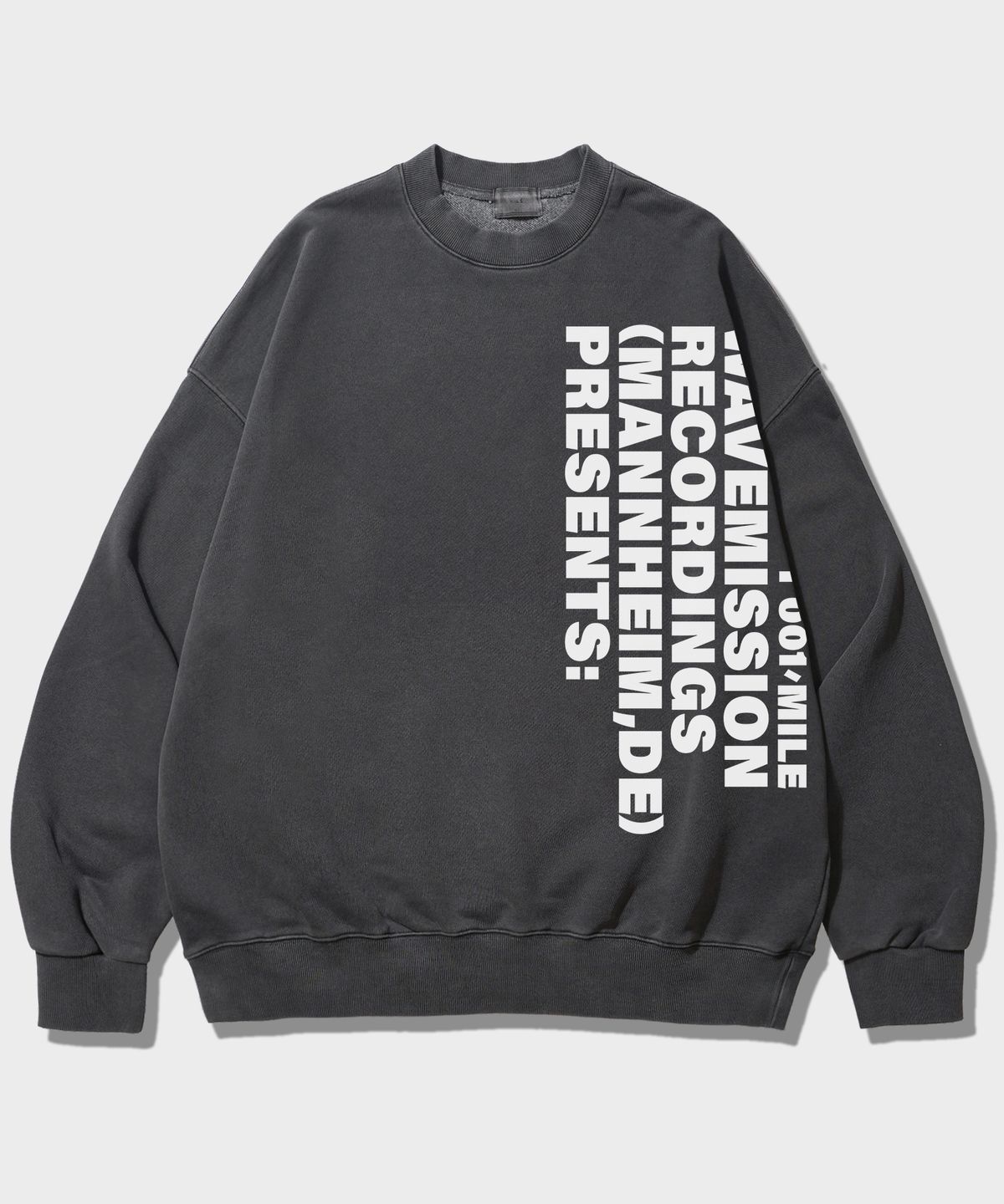 더마일(THEMILE) WAVEMISSION MILE SWEAT MTM_PIGMENT D.GRAY