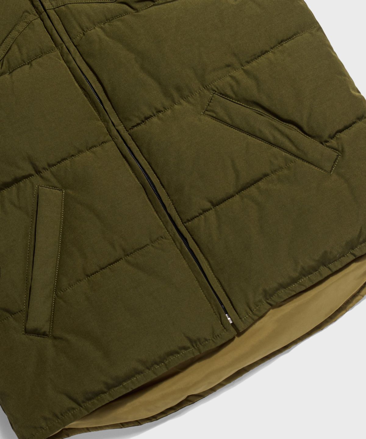 브론슨(BRONSON) Wind Break Quilting Vest Olive