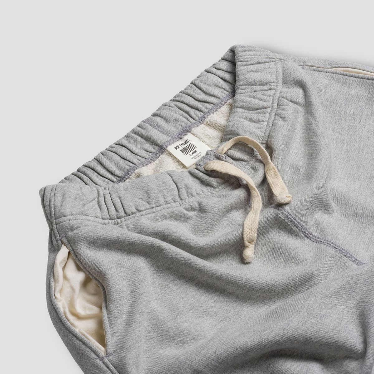 소프트굿즈(SOFT GOODS MFG) 테리 스웻 팬츠, 헤더그레이